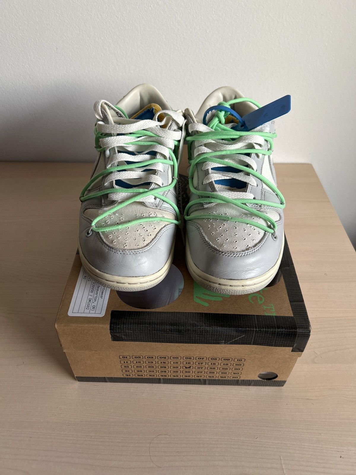 Nike × Off-White Off White - Dunk low LOT 26 Size US 9.5 / EU 42-43 - 3 Thumbnail