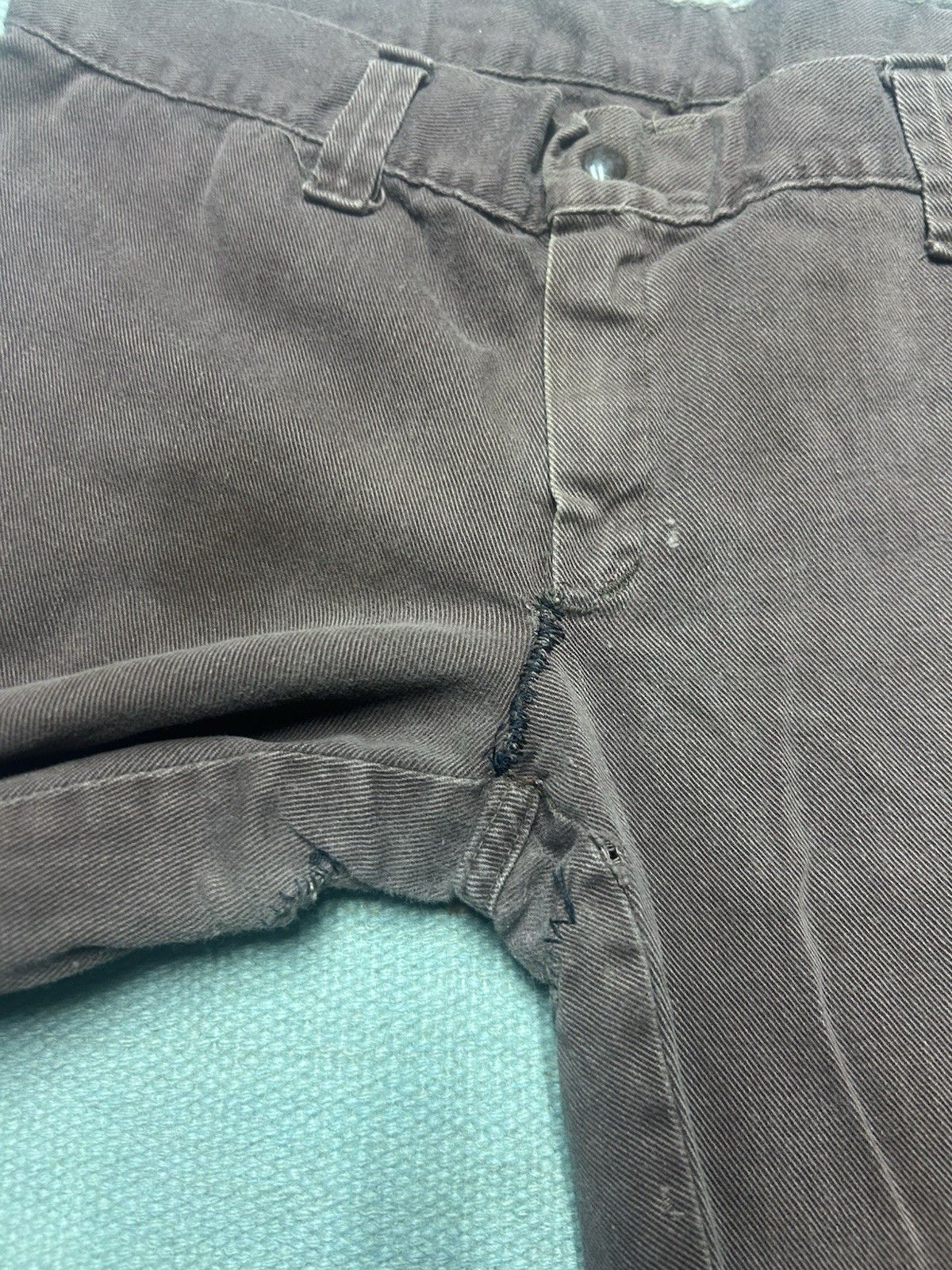Vintage Vintage 70s bell bottom jeans elephant flare wide leg 32x31 Size US 32 / EU 48 - 7 Thumbnail