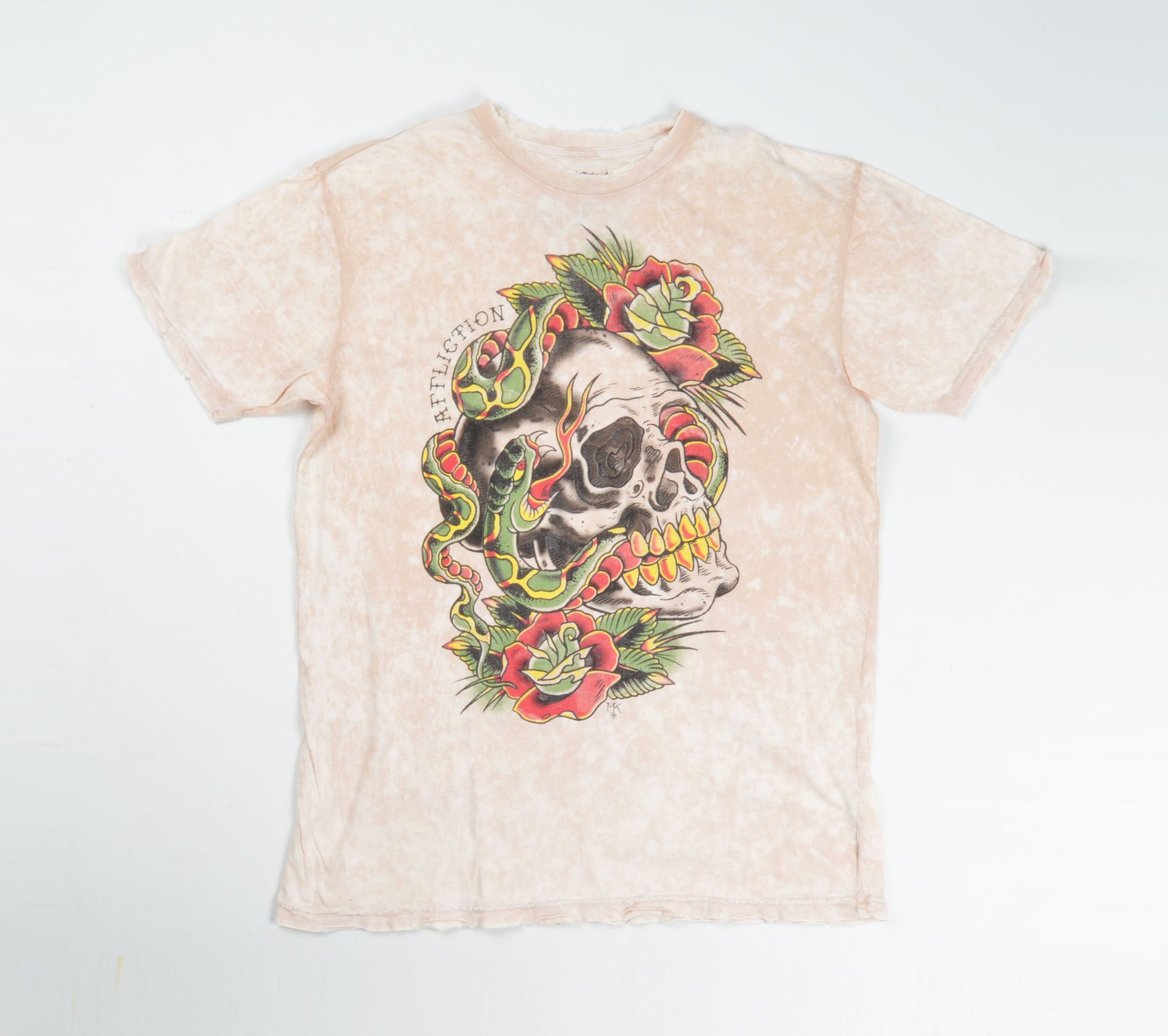 Affliction Affliction X Matt Kerley Y2K Tattoo Print Distressed Tee Size US L / EU 52-54 / 3 - 1 Thumbnail