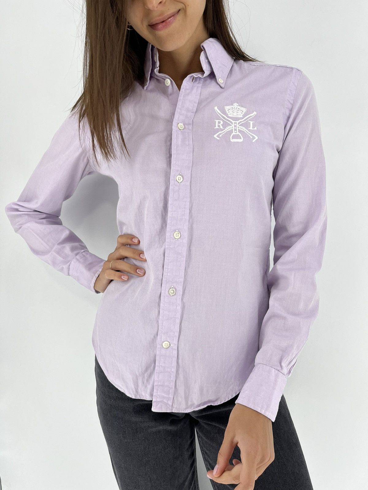 Polo Ralph Lauren Vintage Y2K Lauren Ralph Lauren Polo Casual Shirt Size S / US 4 / IT 40 - 6 Thumbnail