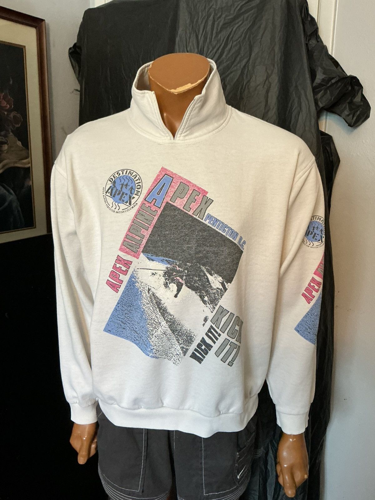 Vintage Vintage Apex Alpine Ski Snowboarding Penticion Sweatshirt Size US XL / EU 56 / 4 - 14 Thumbnail