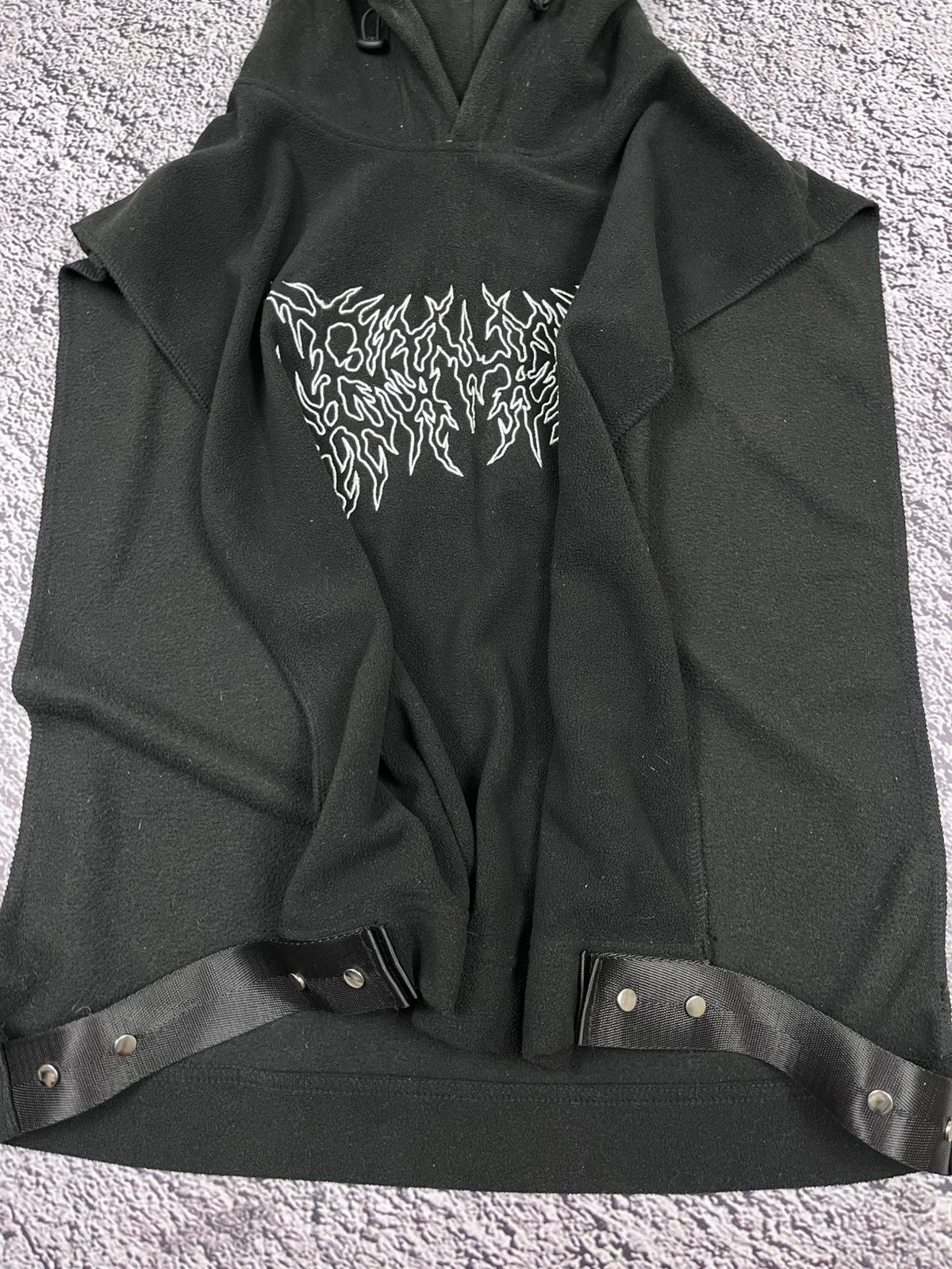 Japanese Brand Vintage Gothic Fleece Opium Hooded Vest Rock Rave Unisex Size US M / EU 48-50 / 2 - 6 Thumbnail