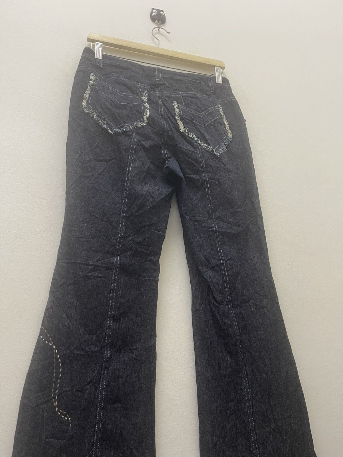 Louis Feraud Rare Vintage LF By LOUIS FERAUD Flare Designer Denim Size 27" / US 4 / IT 40 - 16 Thumbnail