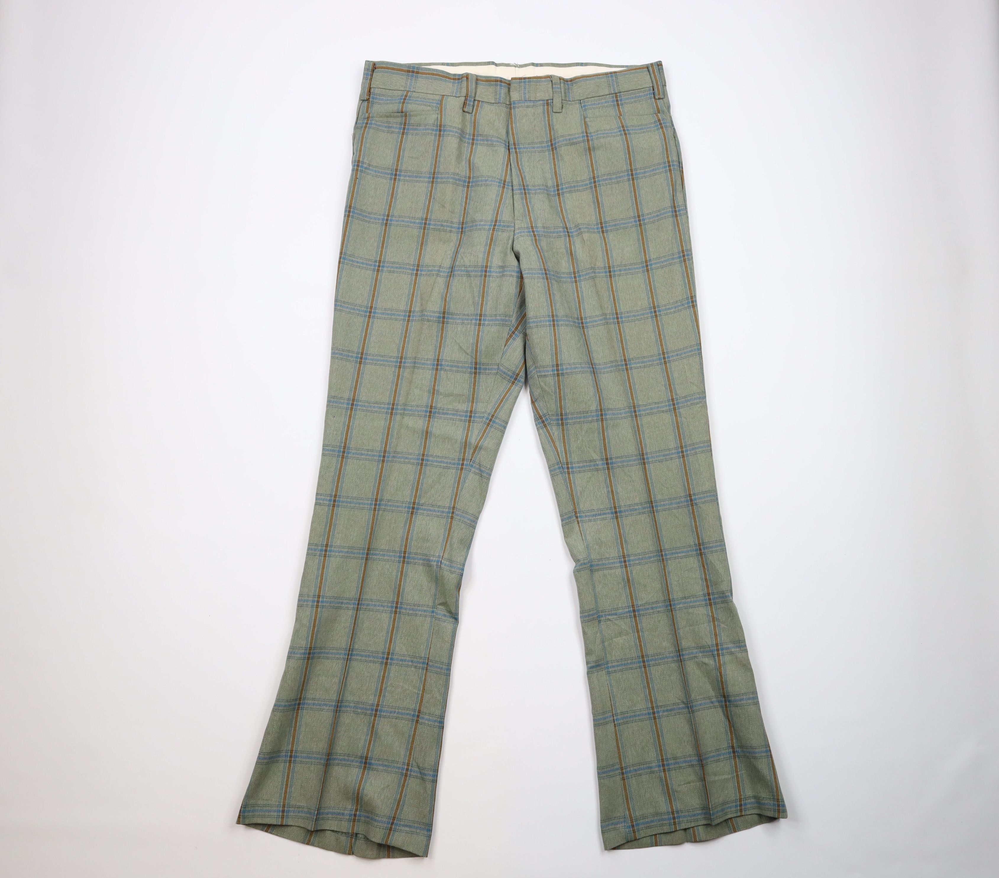 image of Vintage 60S 70's Streetwear Flared Bell Bottoms Pants Usa, Men's (Size 36)