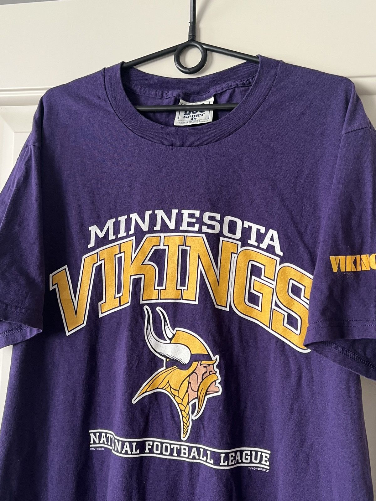 NFL Vintage 1998 Lee Sport Minnesota Vikings NFL T-Shirt Nutmeg Size US L / EU 52-54 / 3 - 4 Thumbnail