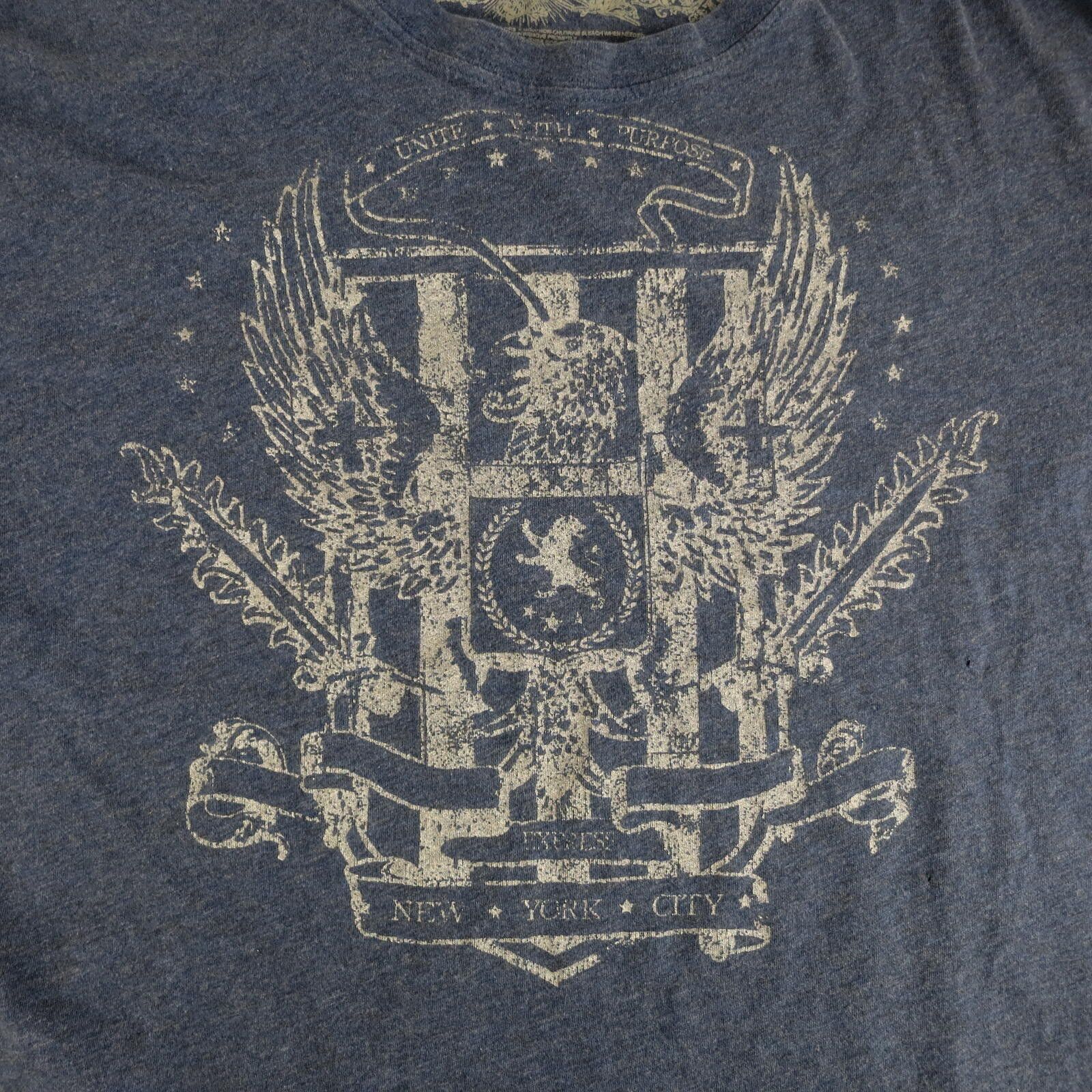 Express Express Blue Graphic Print Cotton T-Shirt Size L Size US L / EU 52-54 / 3 - 2 Thumbnail