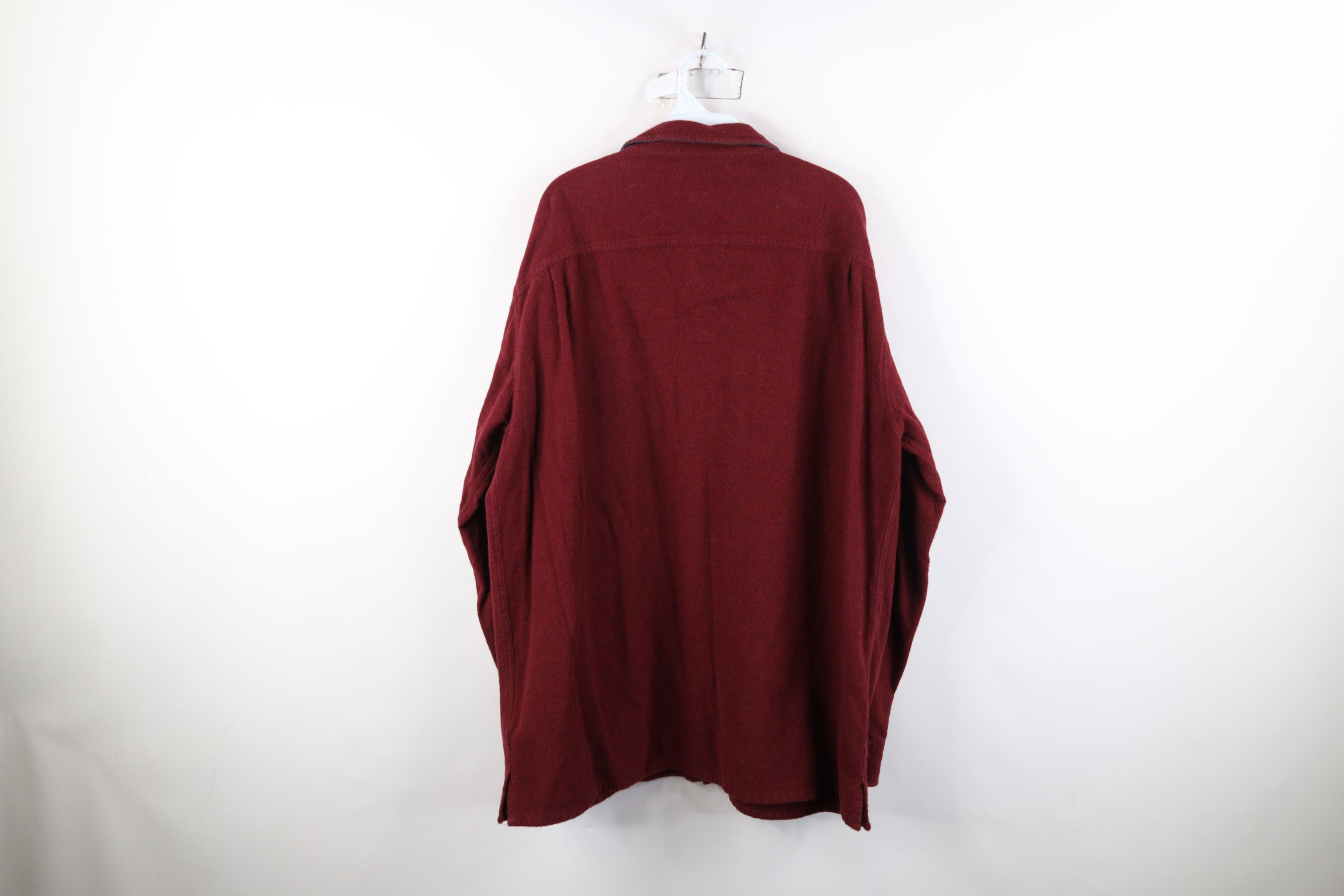 Vintage Vintage 90s Streetwear Cloth Collared Button Shirt Red Size US XL / EU 56 / 4 - 10 Thumbnail