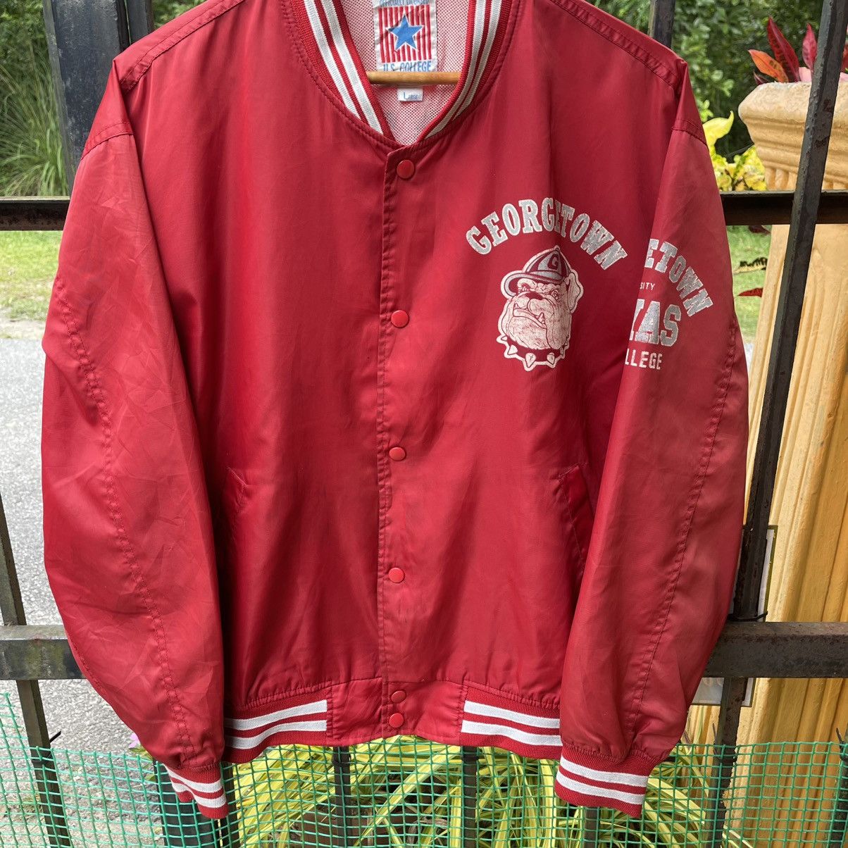 Vintage 🔥Vintage 90s Georgetown Hoyas Big Logo Nylon Light Jacket Size US L / EU 52-54 / 3 - 5 Thumbnail