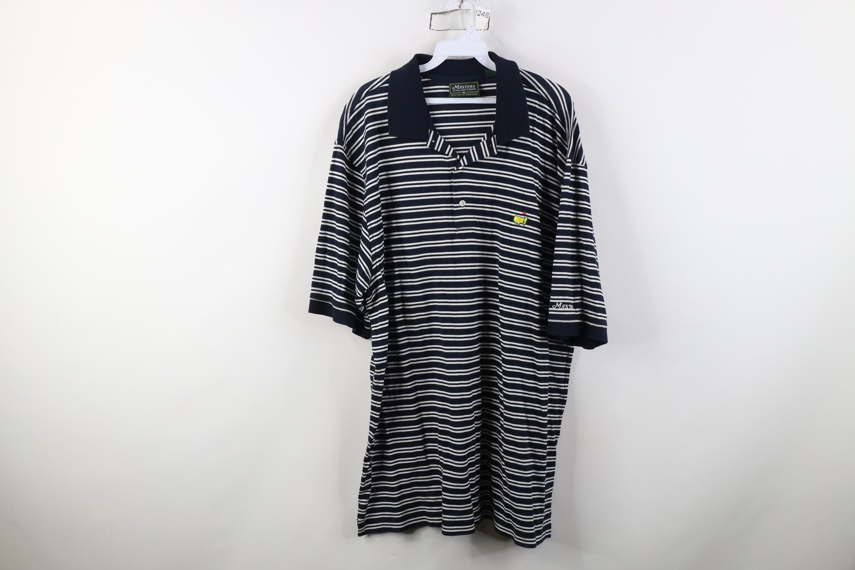 Vintage Vintage 90s Y2K The Masters Augusta Golf Polo Shirt Blue Size US XL / EU 56 / 4 - 1 Thumbnail