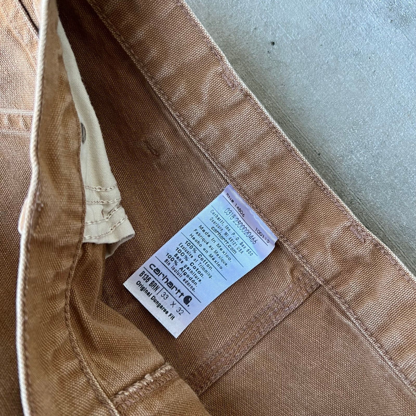 Carhartt × Vintage Vintage Y2K Carhartt brown double knee work carpenter pants Size US 31 - 7 Thumbnail
