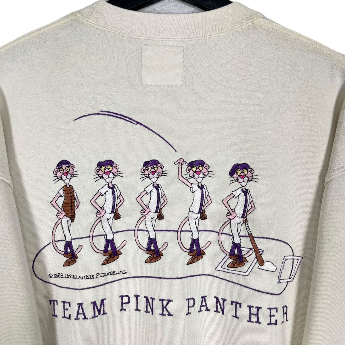 Cartoon Network × Vintage Vintage 1989 The Pink Panther Sweatshirt Size US L / EU 52-54 / 3 - 6 Thumbnail