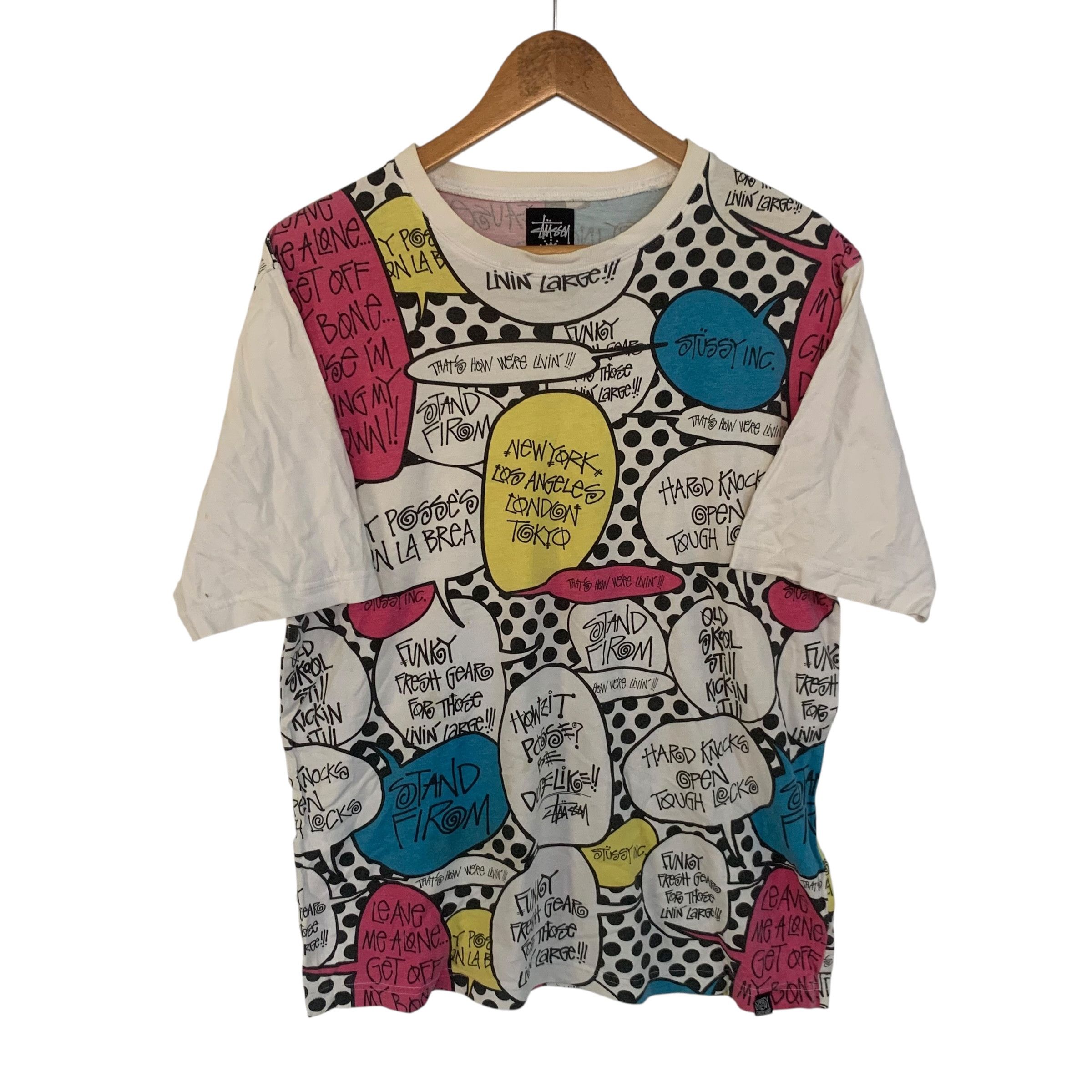 Stussy Vintage Full Print Stussy T-shirt Medium Spell out Size US M / EU 48-50 / 2 - 1 Thumbnail