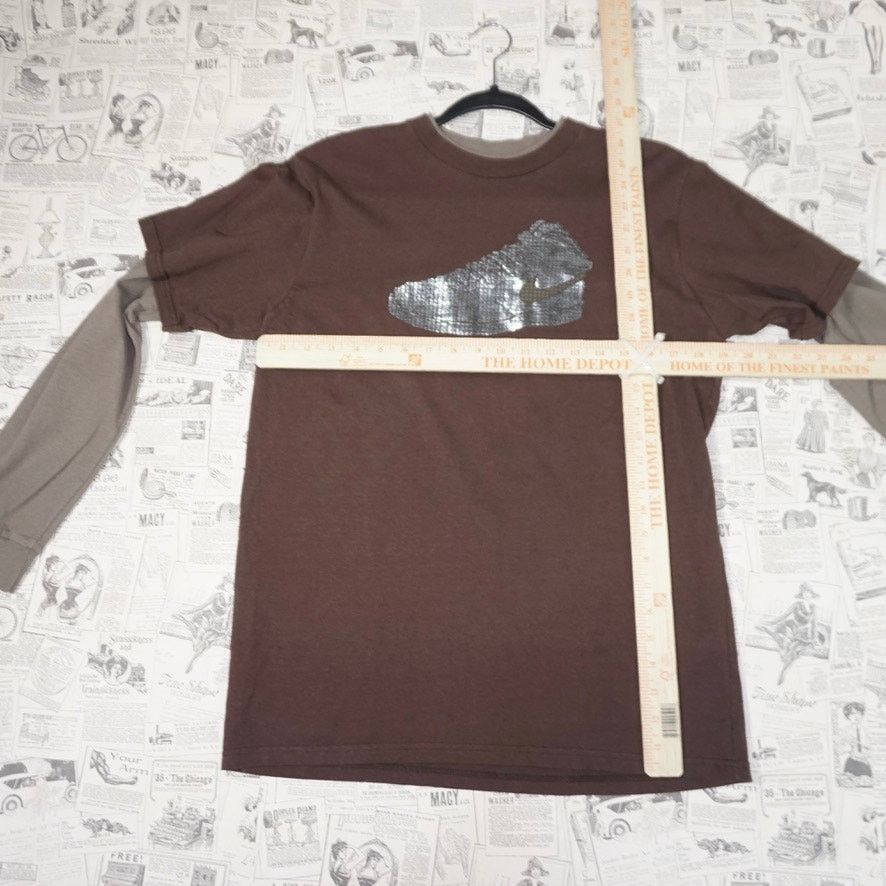 Nike Medium - Vintage Y2K Nike double layer air force LS t-shirt Size US M / EU 48-50 / 2 - 4 Thumbnail