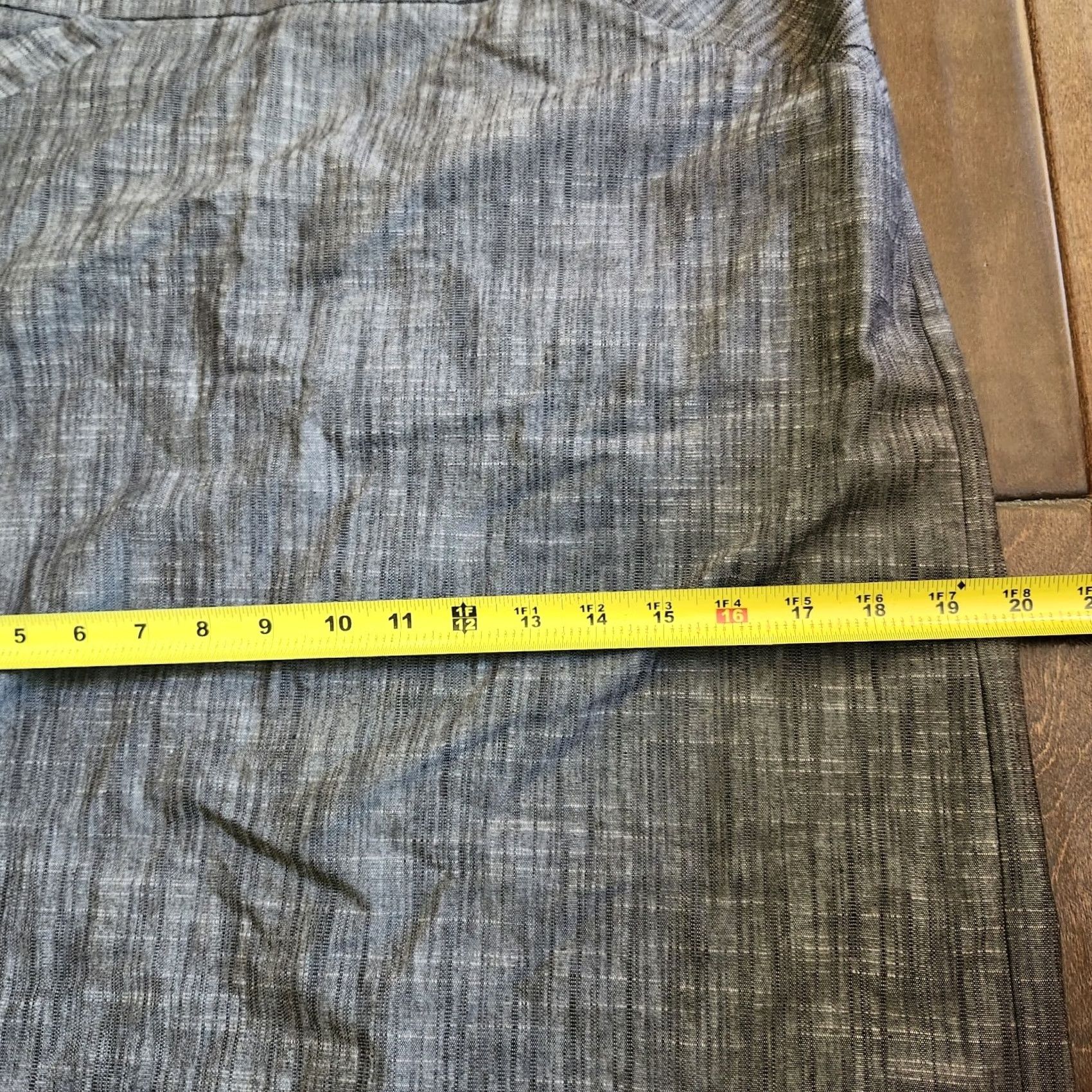 Vintage Larry Levine Skirt Women Gray Heathered Stretch Knee Length Size 6 Polyester Spandex Cotton Pants Pencil Vintage: No But Not Applicable Size 28" / US 6 / IT 42 - 5 Thumbnail