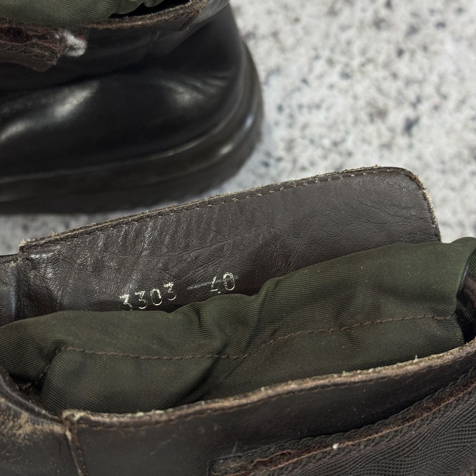 Prada Prada AW99 Archive Square Toe Vibram Combat Boots Size US 7.5 / EU 40-41 - 19 Thumbnail