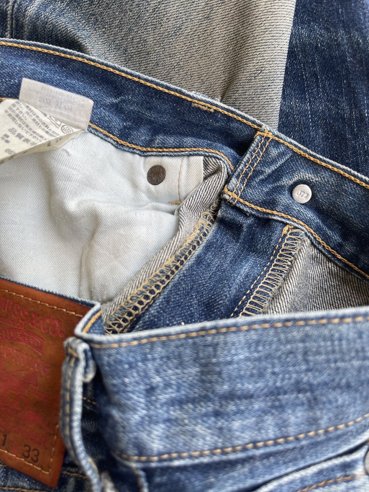 Levi's Vintage Clothing Vintage Levis 502 Japan Selvedge Distressed Denim Size US 30 / EU 46 - 15 Thumbnail