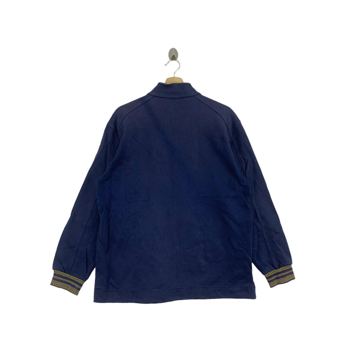 Fila Vtg FILA BIELLA ITALIA Sportiva Big Logo Blue Zipper Sweater Size L / US 10 / IT 46 - 6 Thumbnail