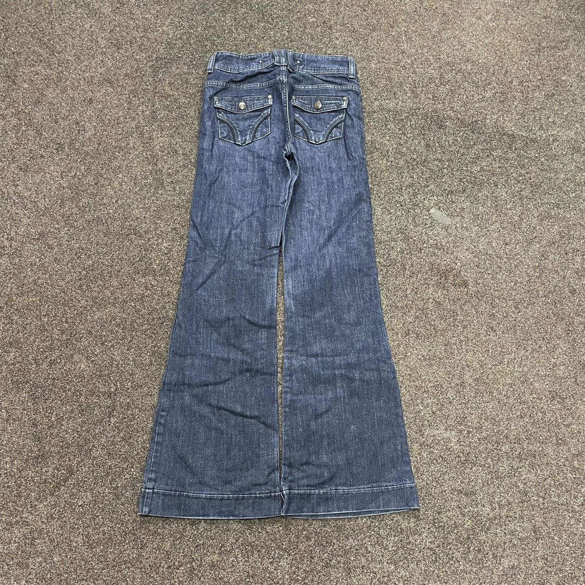 Vintage Vintage Y2K Baggy Flared Jeans 90s Skater Grunge Graphic Size 32" / US 10 / IT 46 - 3 Thumbnail