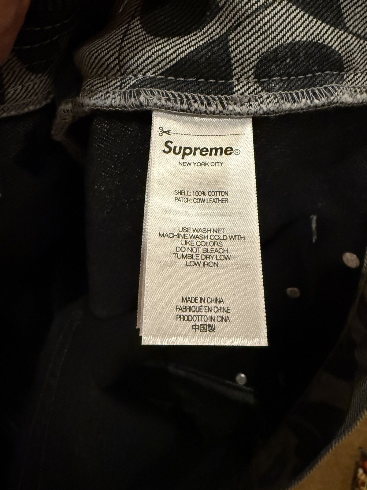 Supreme × Yohji Yamamoto Supreme x Yohji Yamamoto All Over Print Denim Jeans FW25 Size US 34 / EU 50 - 7 Thumbnail