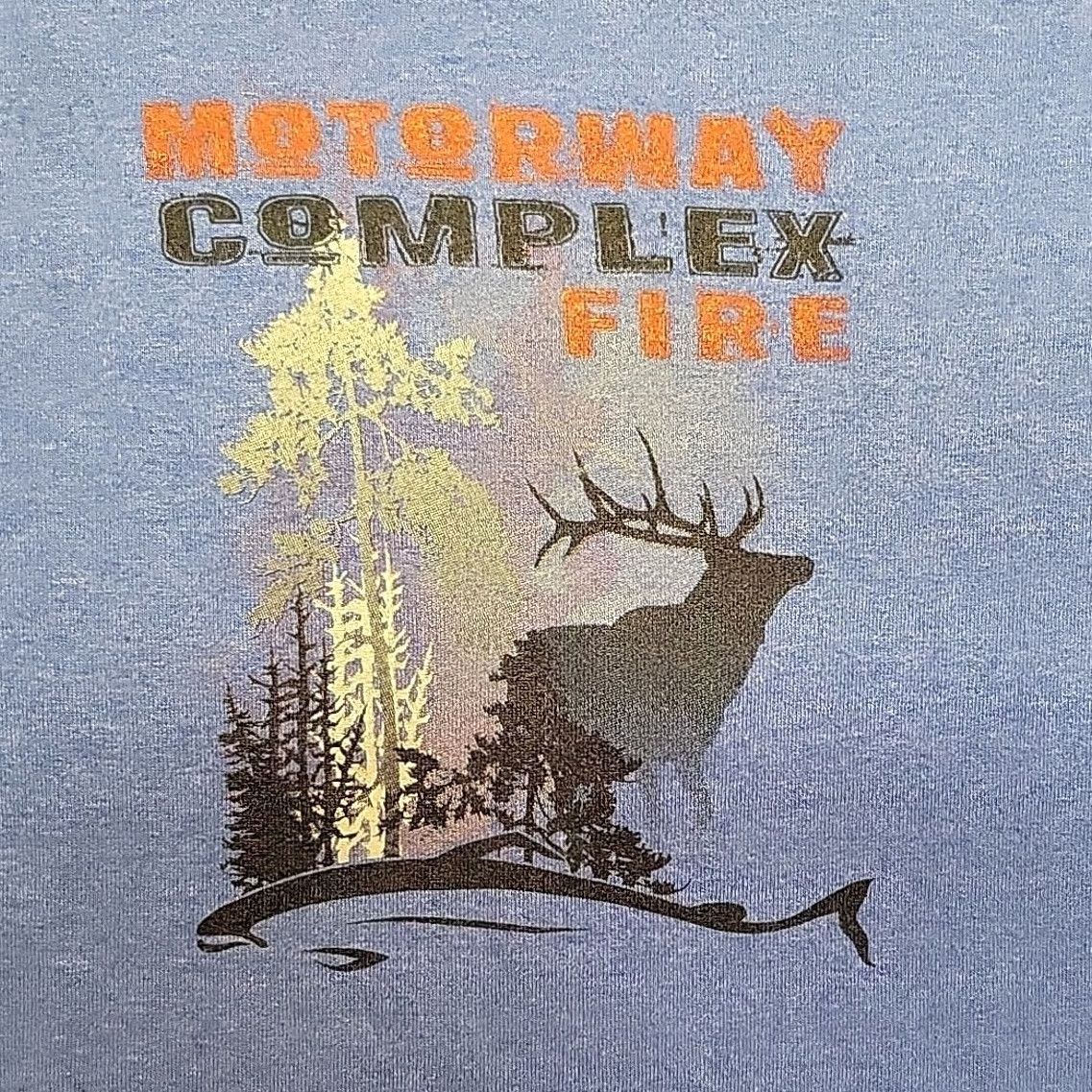 Vintage Wildland Firefighter Shirt Mens L 2015 Nez Perce Clearwater Forest ID Blue Cotton Blend Jersey Short Sleeve Graphic Print T-Shirt Mens Size US L / EU 52-54 / 3 - 2 Thumbnail