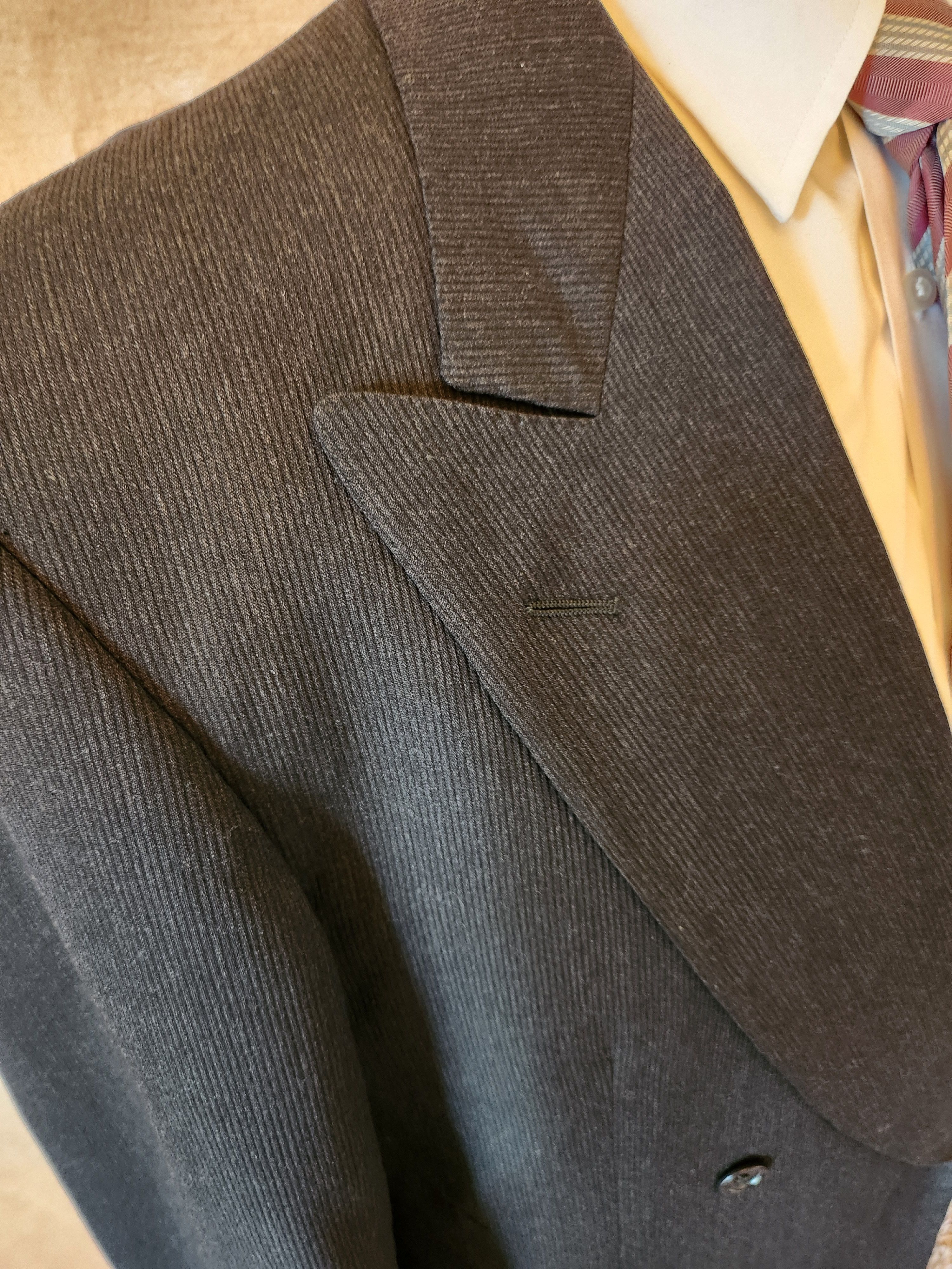 Salvatore Ferragamo 100% Wool Pin Stripped Double Breasted Blazer Size 42R - 3 Thumbnail