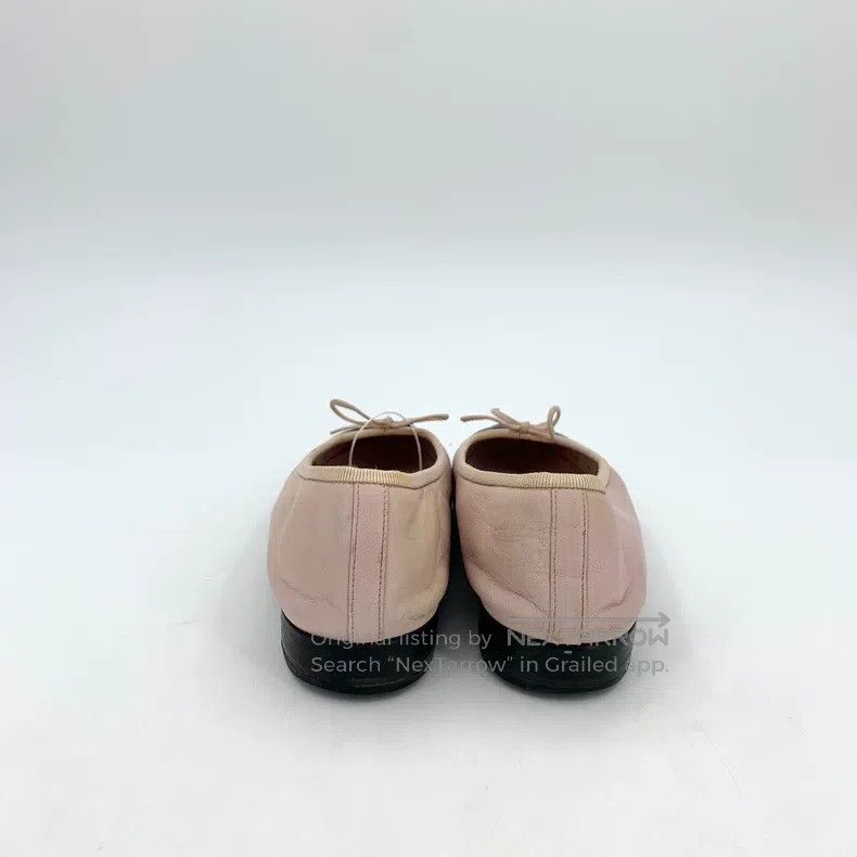 Chanel Chanel Nude pink round toe lacing bow casual flat shoes Size US 5.5 / IT 35.5 - 4 Thumbnail