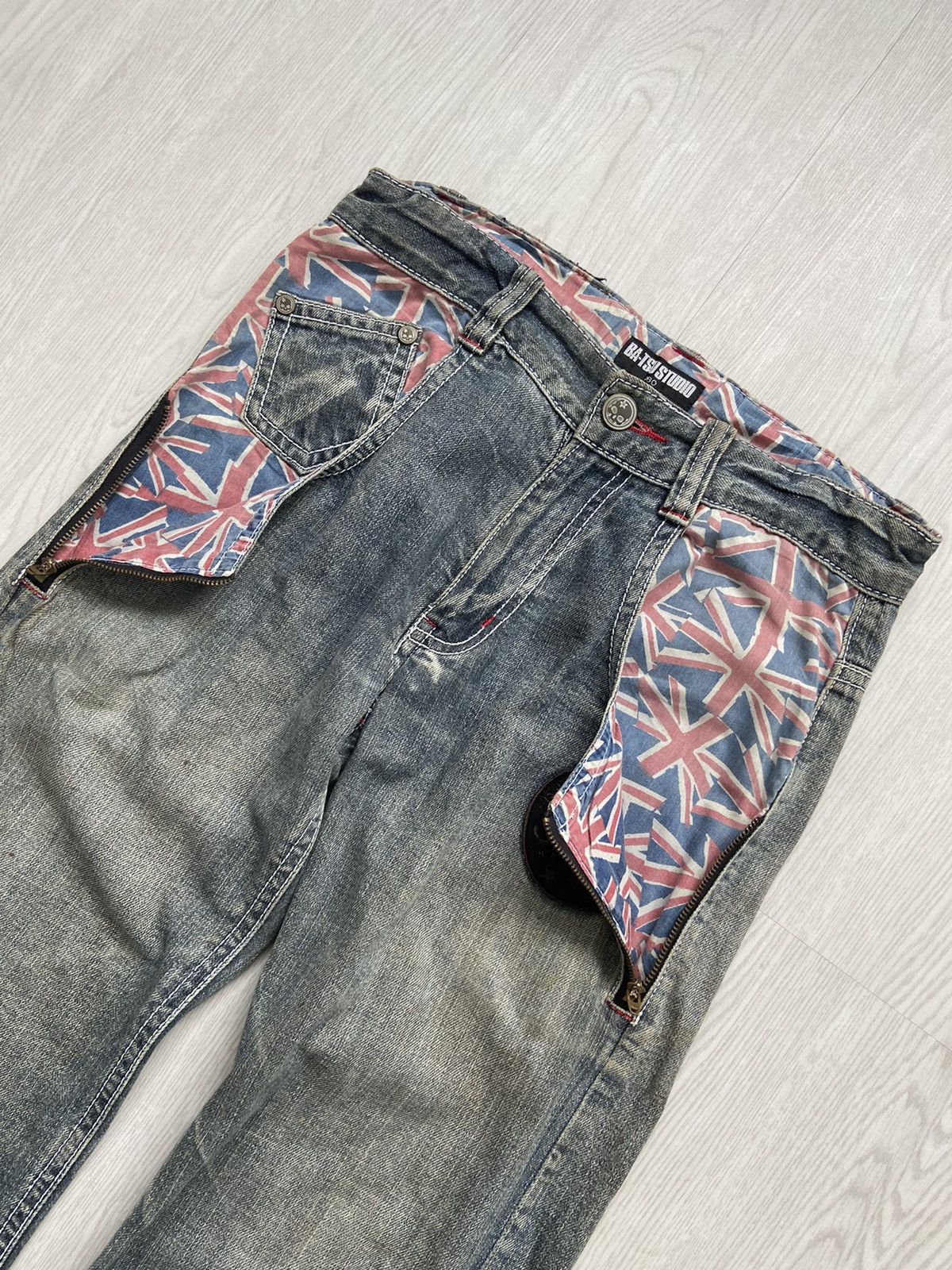 Japanese Brand Vintage Bat-Su Studio Britain Seditionairies Zipper Pants Size US 32 / EU 48 - 6 Thumbnail