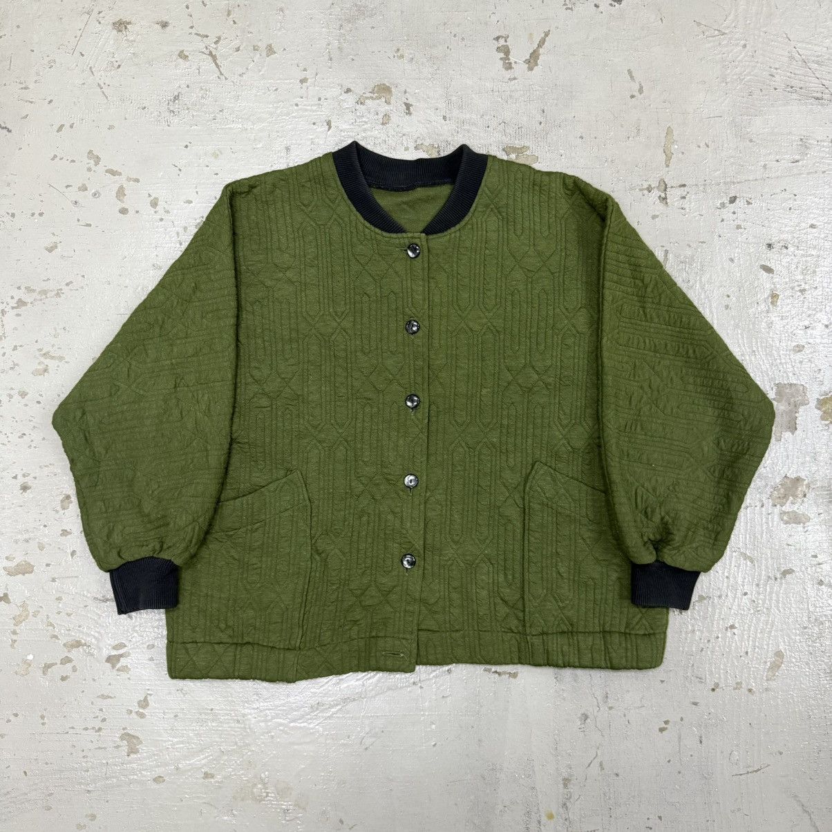 Japanese Brand Japanese Brand Jaquard Quilted Texture Jacket Size US L / EU 52-54 / 3 - 1 Thumbnail