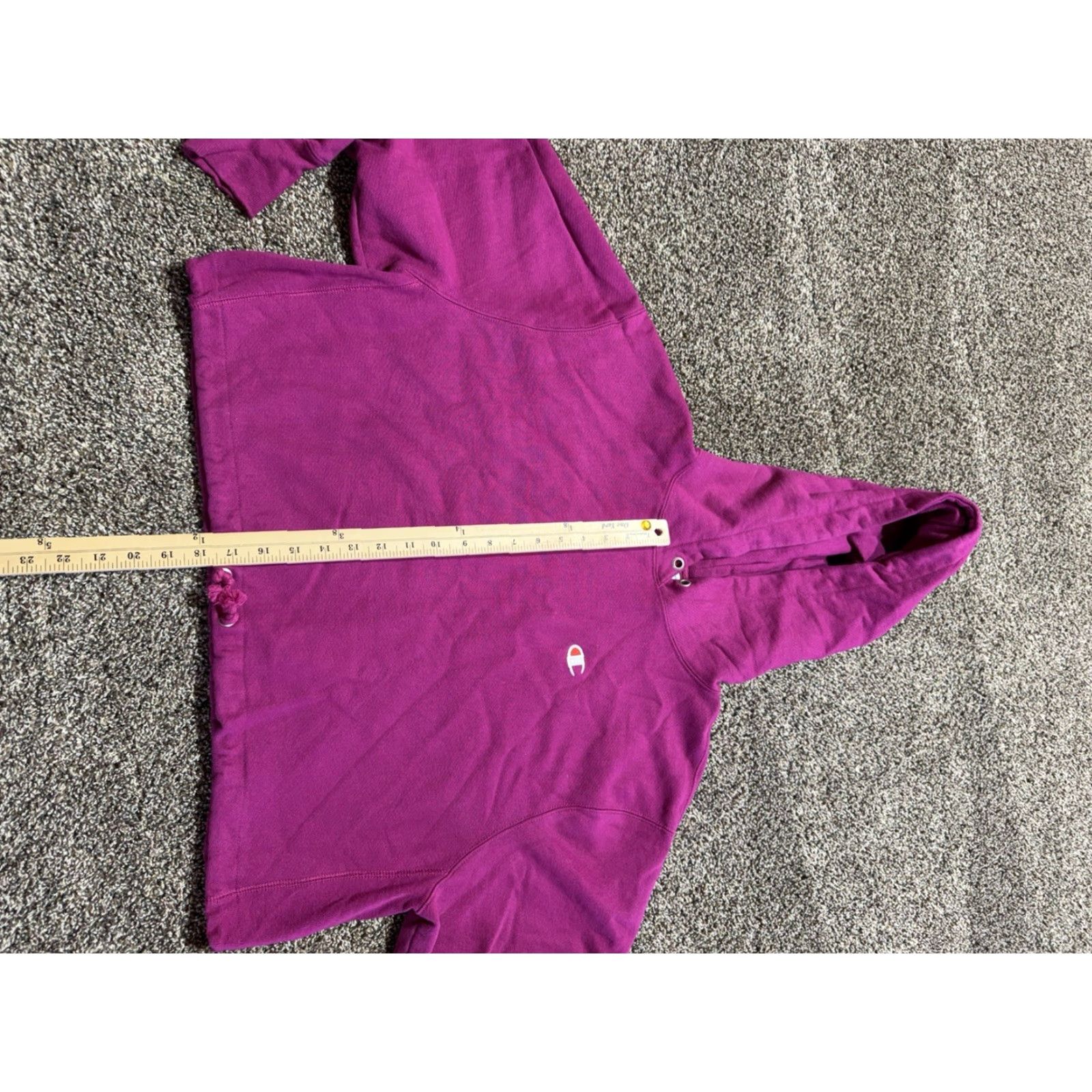 Champion Champion Hoodie Womens Pullover CROP TOP Pink XL Cotton Blend Reverse Weave Logo Vintage? No Size XL / US 12-14 / IT 48-50 - 6 Thumbnail