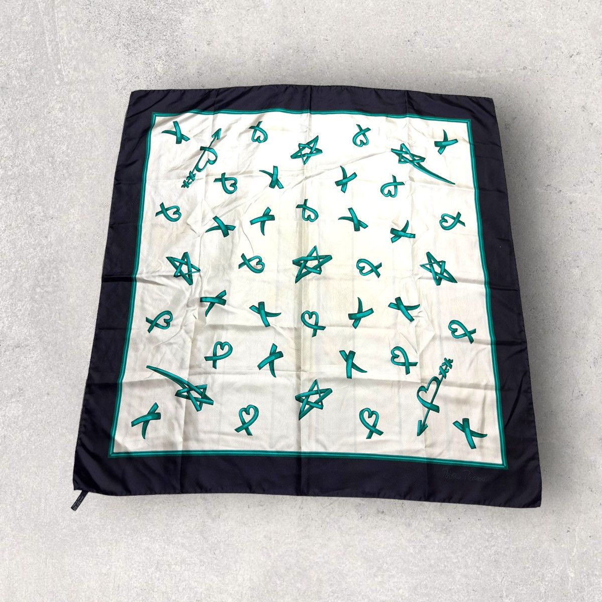 Paloma Picasso × Vintage Vintage Paloma Picasso silk scarf Size ONE SIZE - 1 Thumbnail