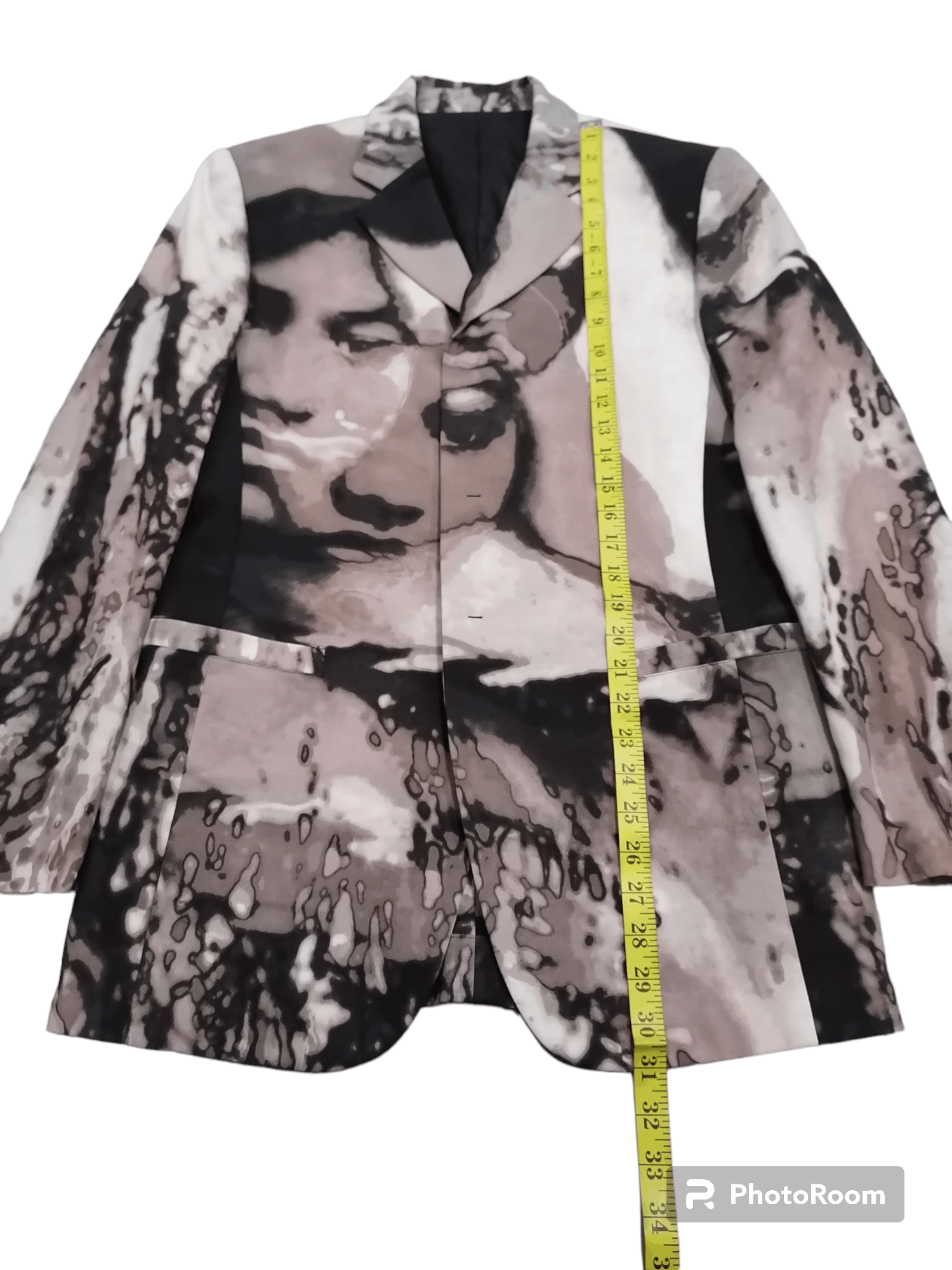 Jean Paul Gaultier Jean Paul Gaultier Homme Face Graphic Printed Jacket Size 48R - 12 Thumbnail