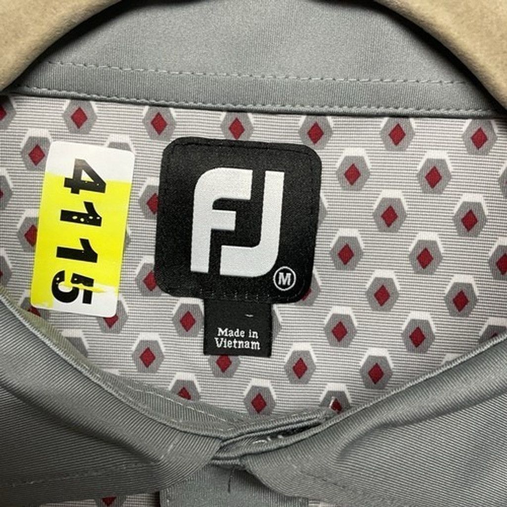 Footjoy NWOT FootJoy Gray All Over Print Short Sleeve Shirt Men M Size US M / EU 48-50 / 2 - 2 Thumbnail