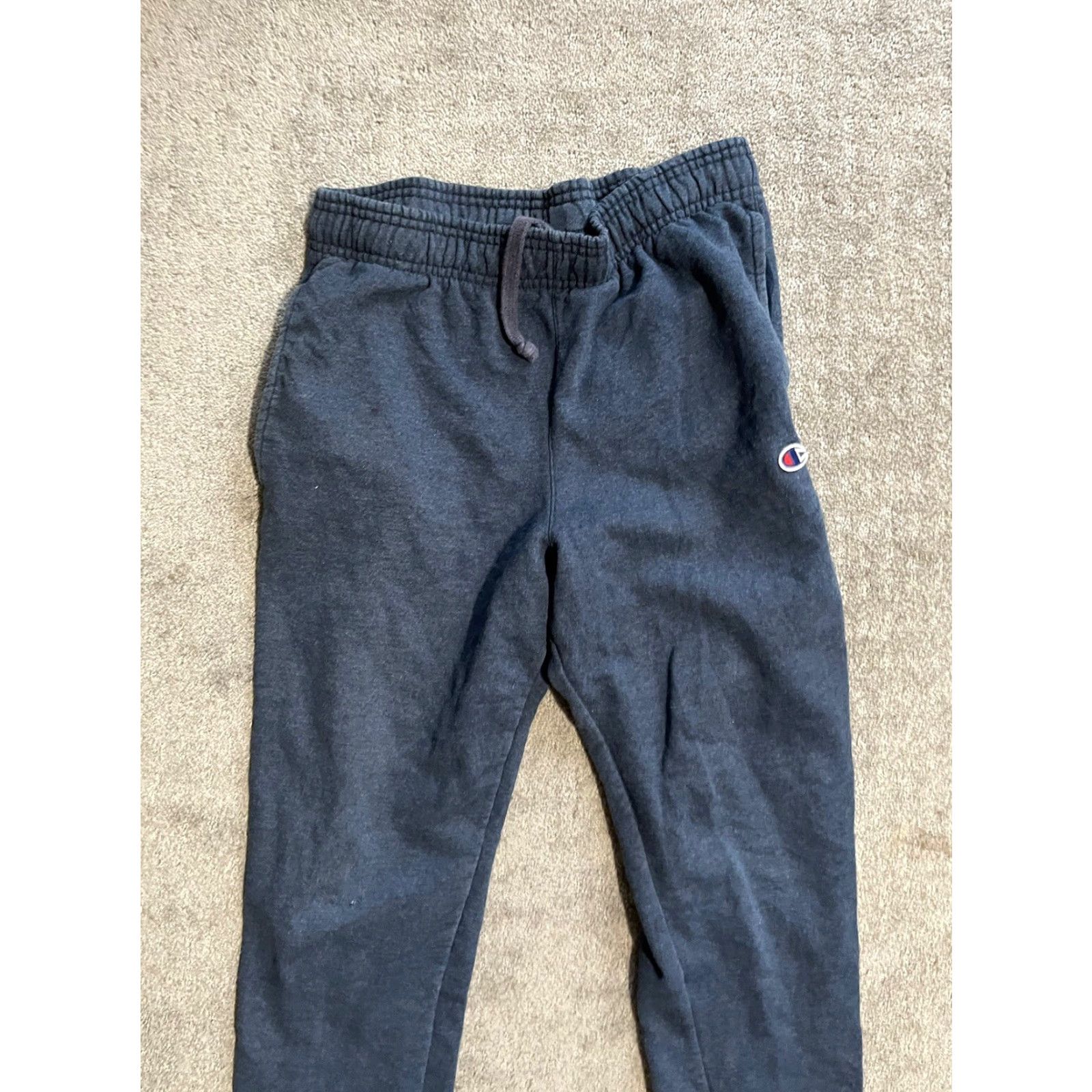 Champion Champion Sweatpants Men S Straight Pocket Blue Cotton Solid Mens Size US 29 - 2 Thumbnail