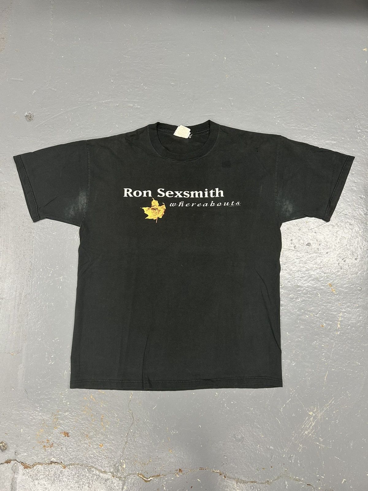 Band Tees Crazy Vintage 90s Essential Ron Sexsmith Faded Band T-Shirt Size US L / EU 52-54 / 3 - 1 Thumbnail