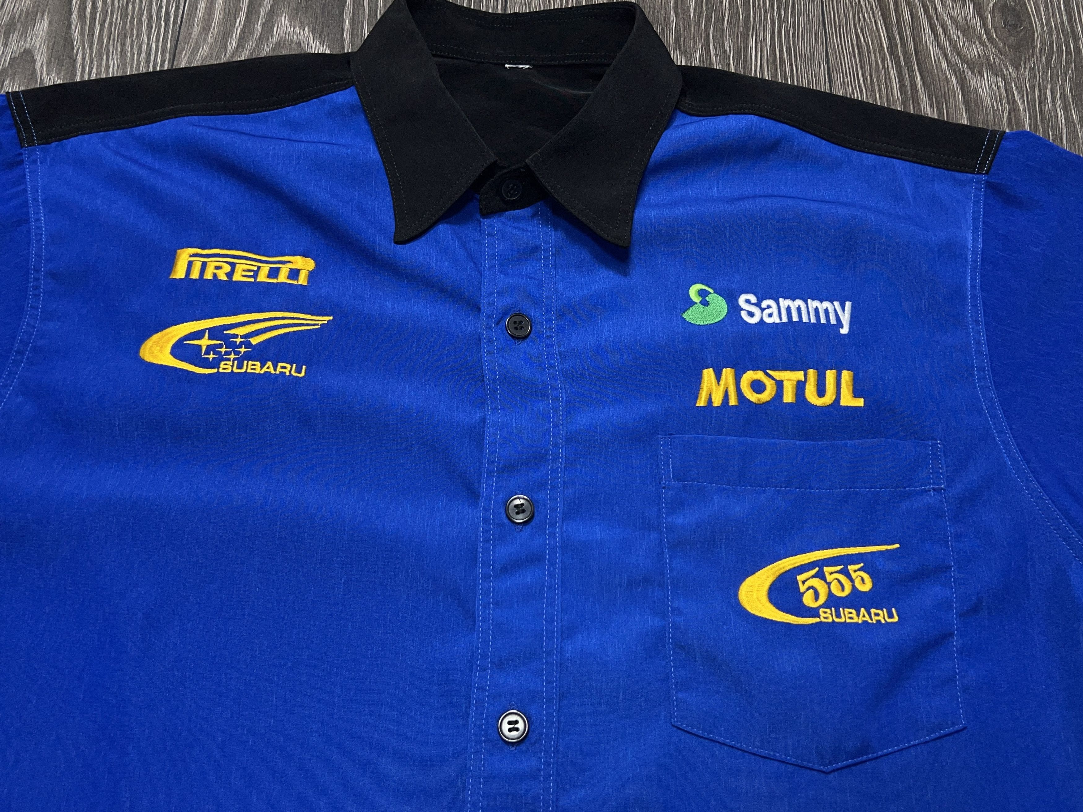ICON Motorsports Subaru World Rally Team Worker Button Short Sleeve Racing Size US XL / EU 56 / 4 - 2 Thumbnail