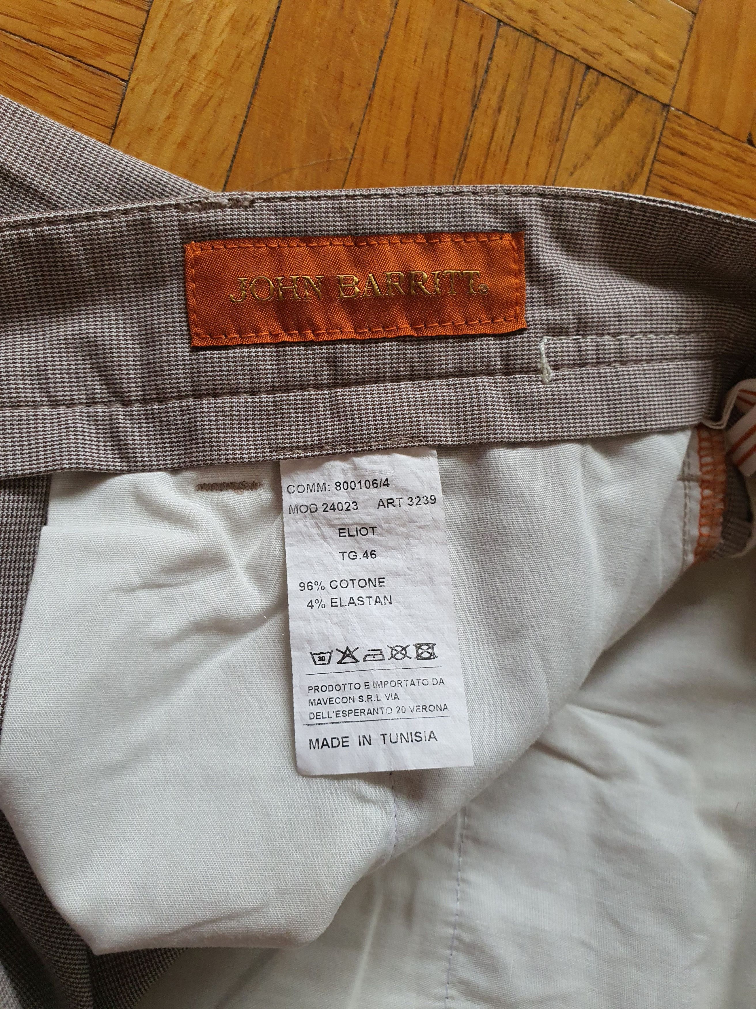 Other JOHN BARRITT - Casual Chinos Trousers - Microcheck, Tapered Size US 30 / EU 46 - 6 Thumbnail