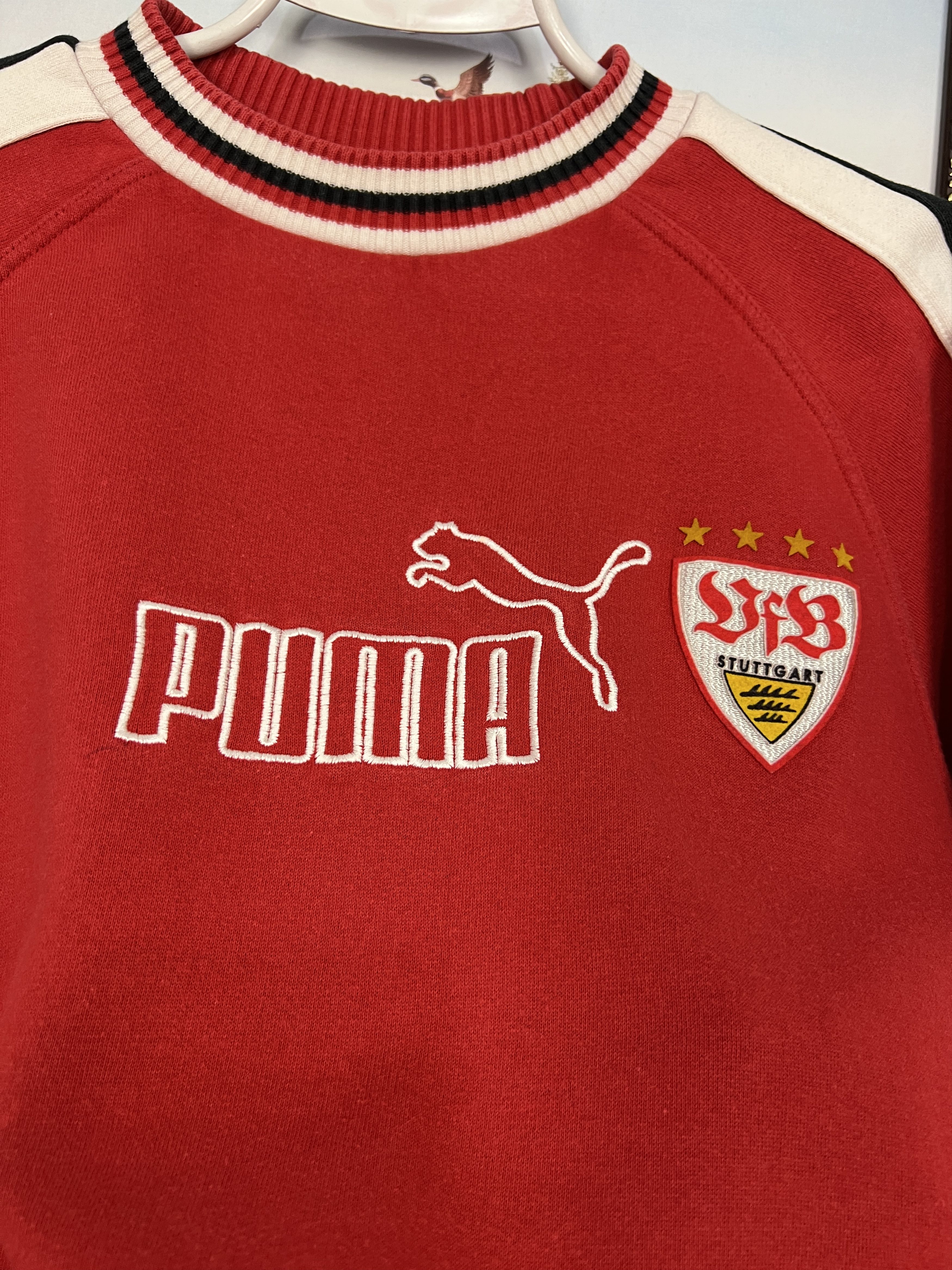 Puma Vintage 90's Puma VfB Stuttgart Football Sweatshirt Soccer Size US S / EU 44-46 / 1 - 3 Thumbnail