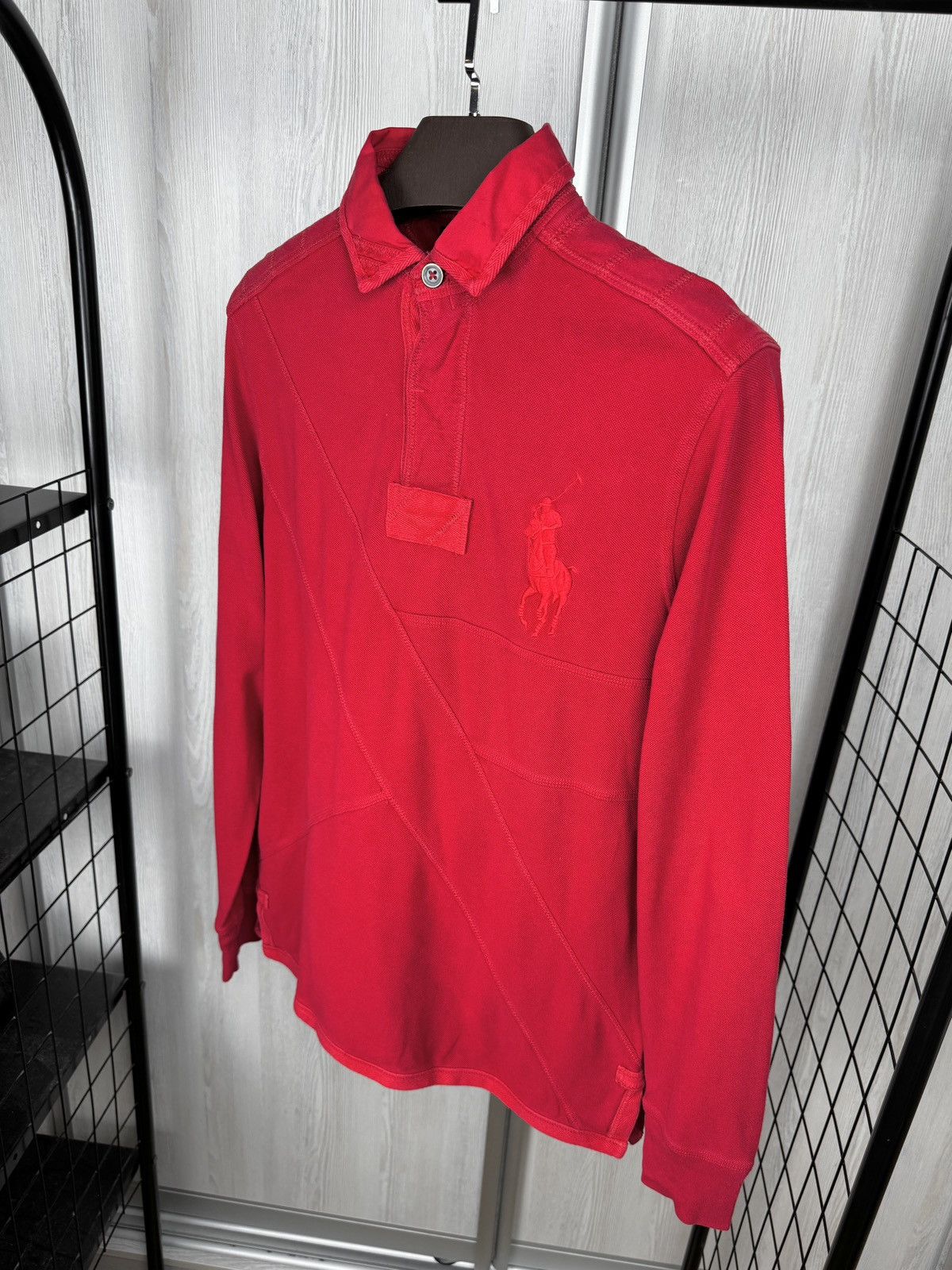 Polo Ralph Lauren Polo Ralph Lauren vintage red heavy rugby polo shirt size M Size US M / EU 48-50 / 2 - 6 Thumbnail
