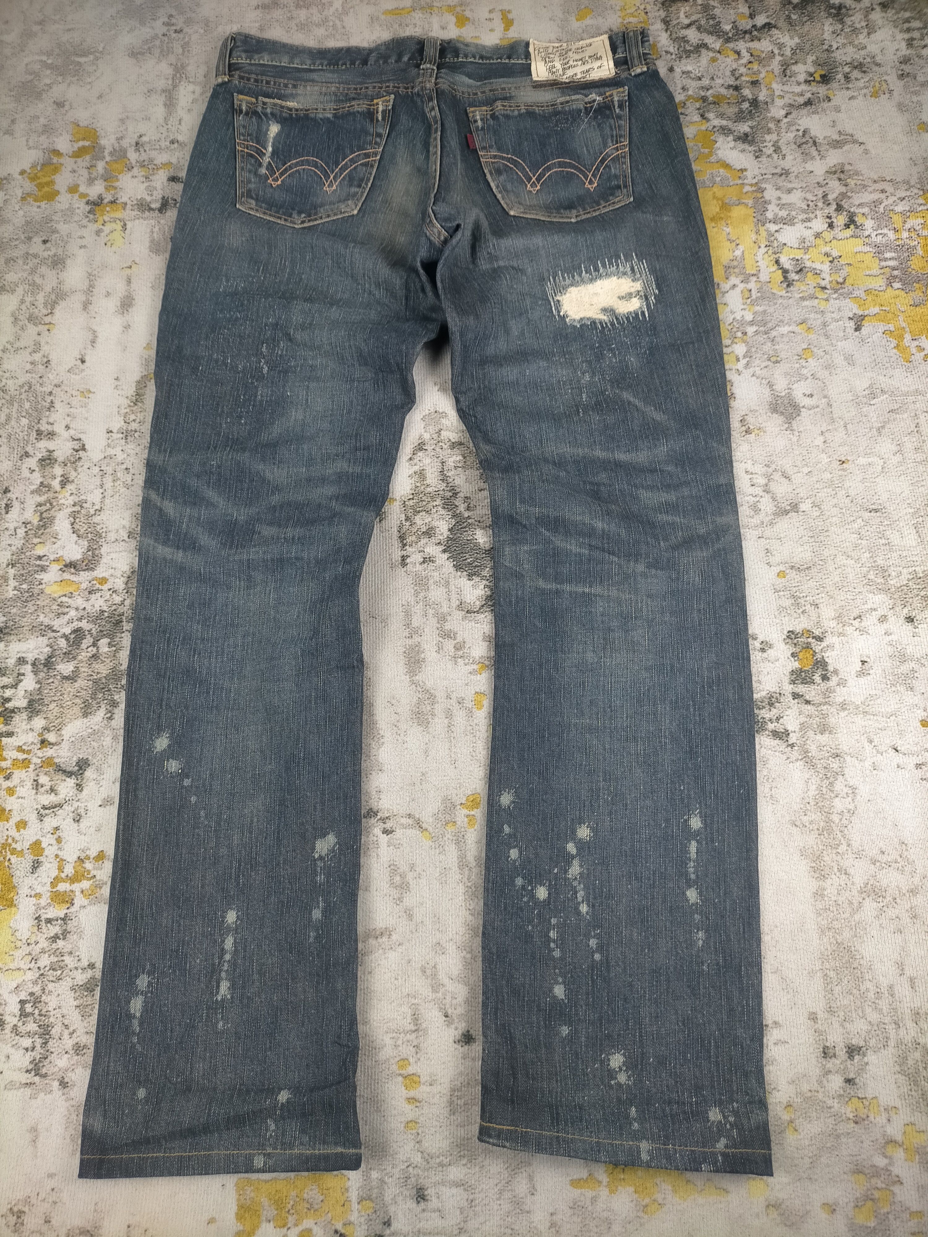 Edwin 🔥Rare Edwin Studded Distressed Jeans Size US 30 / EU 46 - 5 Thumbnail