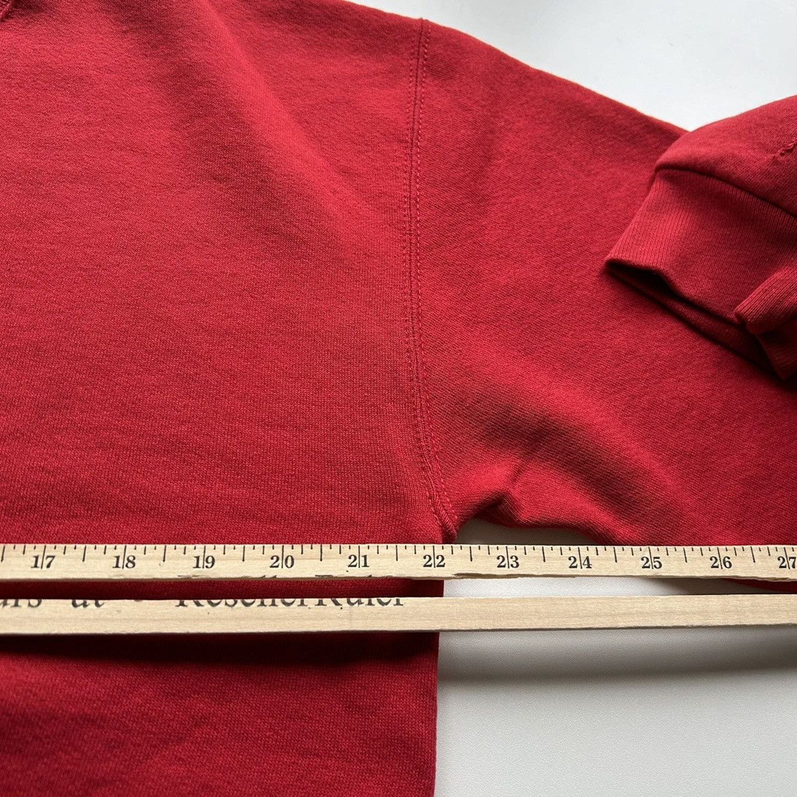 Russell Athletic Vintage 90s Russell Athletic Red Blank Basic Crewneck Medium Size US M / EU 48-50 / 2 - 5 Thumbnail
