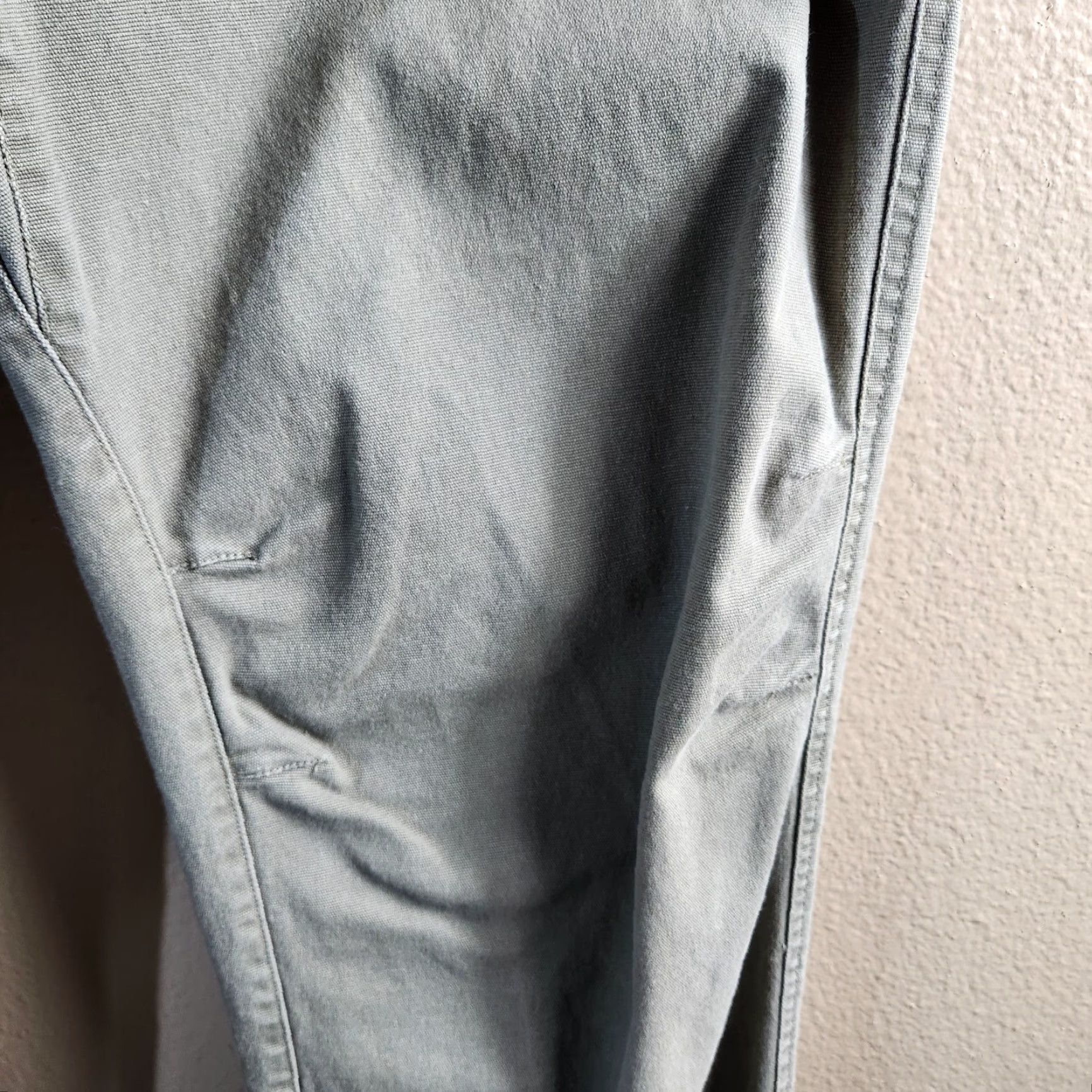 Olive Blurr Womens L Olive Green Camping Utility Workwear Canvas Straight Leg Pants Size 36" / US 14 / IT 50 - 5 Thumbnail