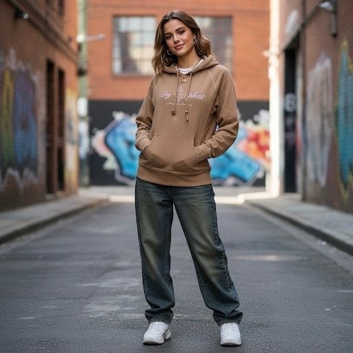 Other Vtg Y2K Baby Phat Tan Silver Embroidered Logo Hoodie Sweatsh Size L / US 10 / IT 46 - 2 Thumbnail