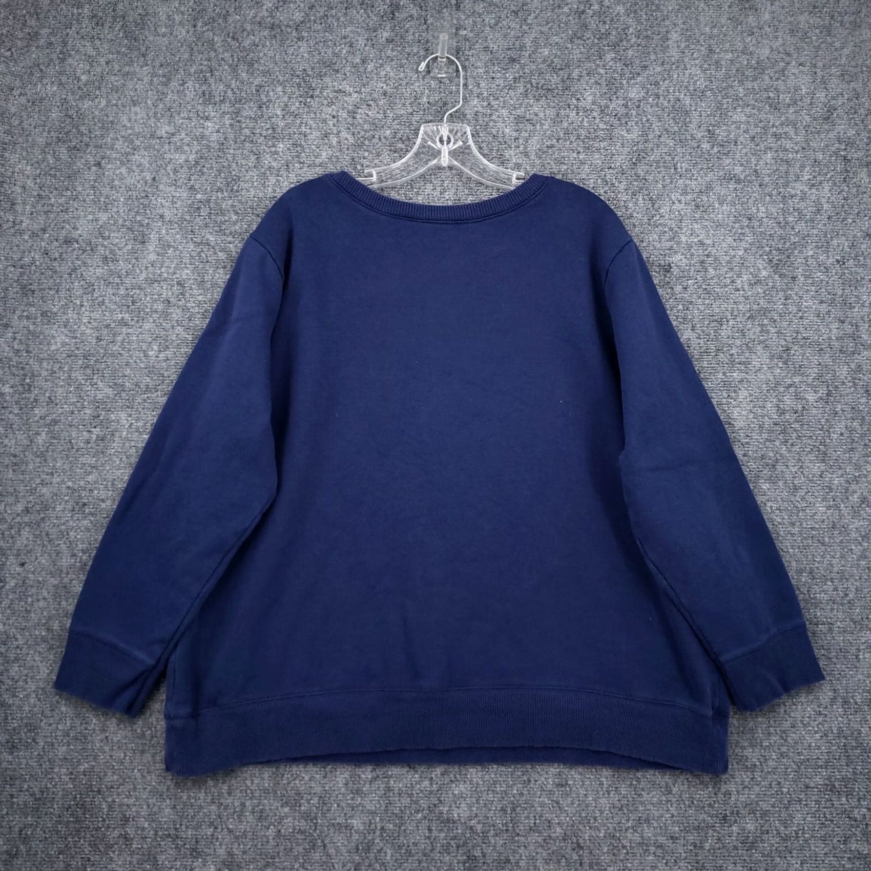 Old Navy Old Navy Sweatshirt Womens 2XL Long Sleeve Fleece Blue Pullover Round Neck Shirt Sweatshirt Womens Blue 2XL Regular Fit All Seasons Size XXL / US 16-18 / IT 52-54 - 2 Thumbnail