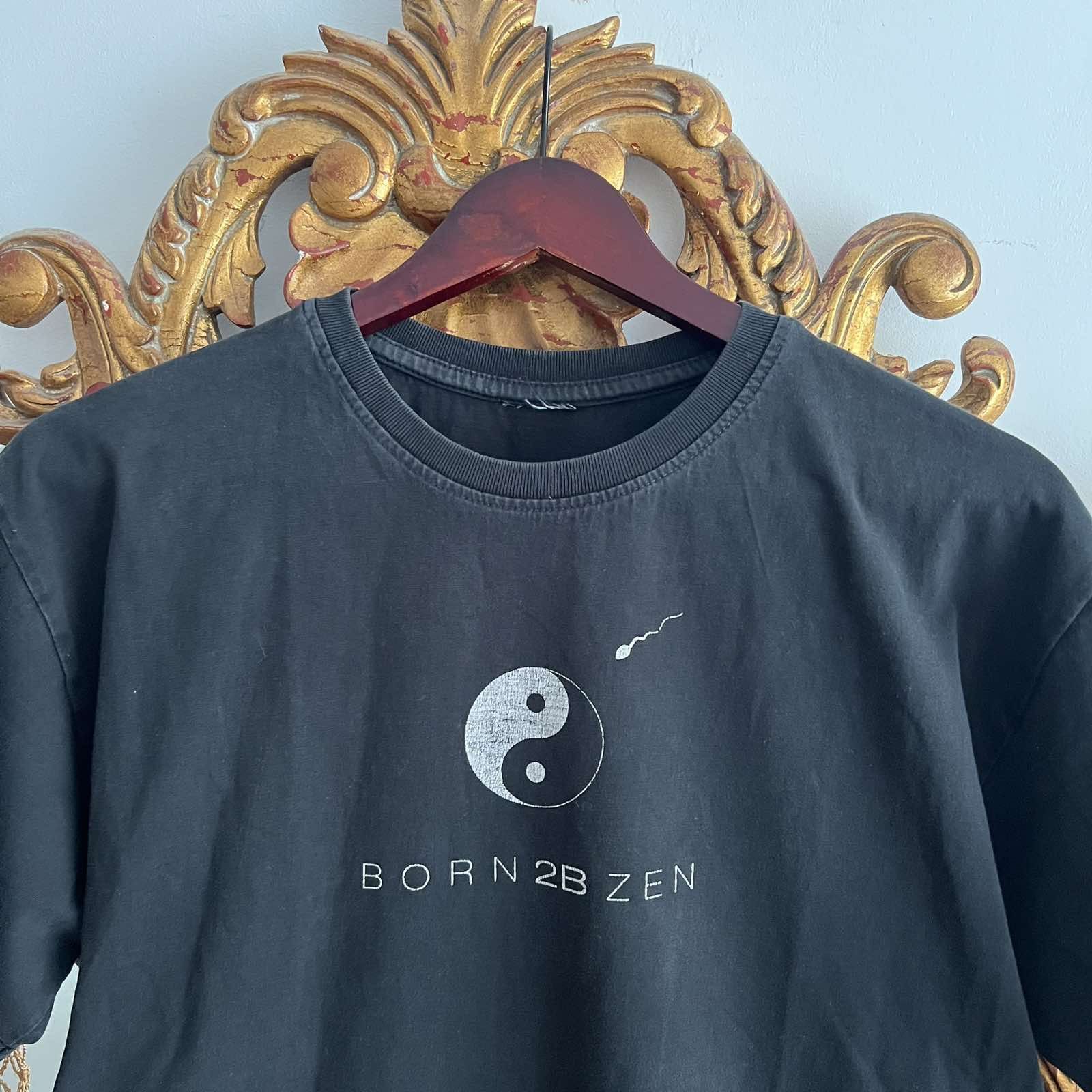 Vintage Vintage Art T shirt Born 2B Zen sz m Size US M / EU 48-50 / 2 - 2 Thumbnail