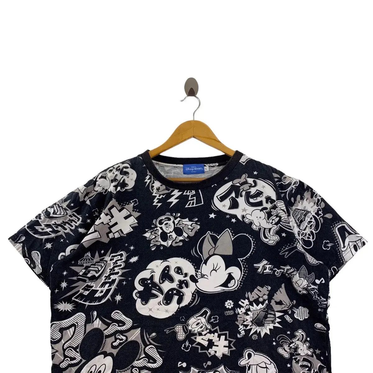Designer DISNEY THE HAUNTED MANSION AOP Tee Shirt Mickey Mouse Size L / US 10 / IT 46 - 4 Thumbnail