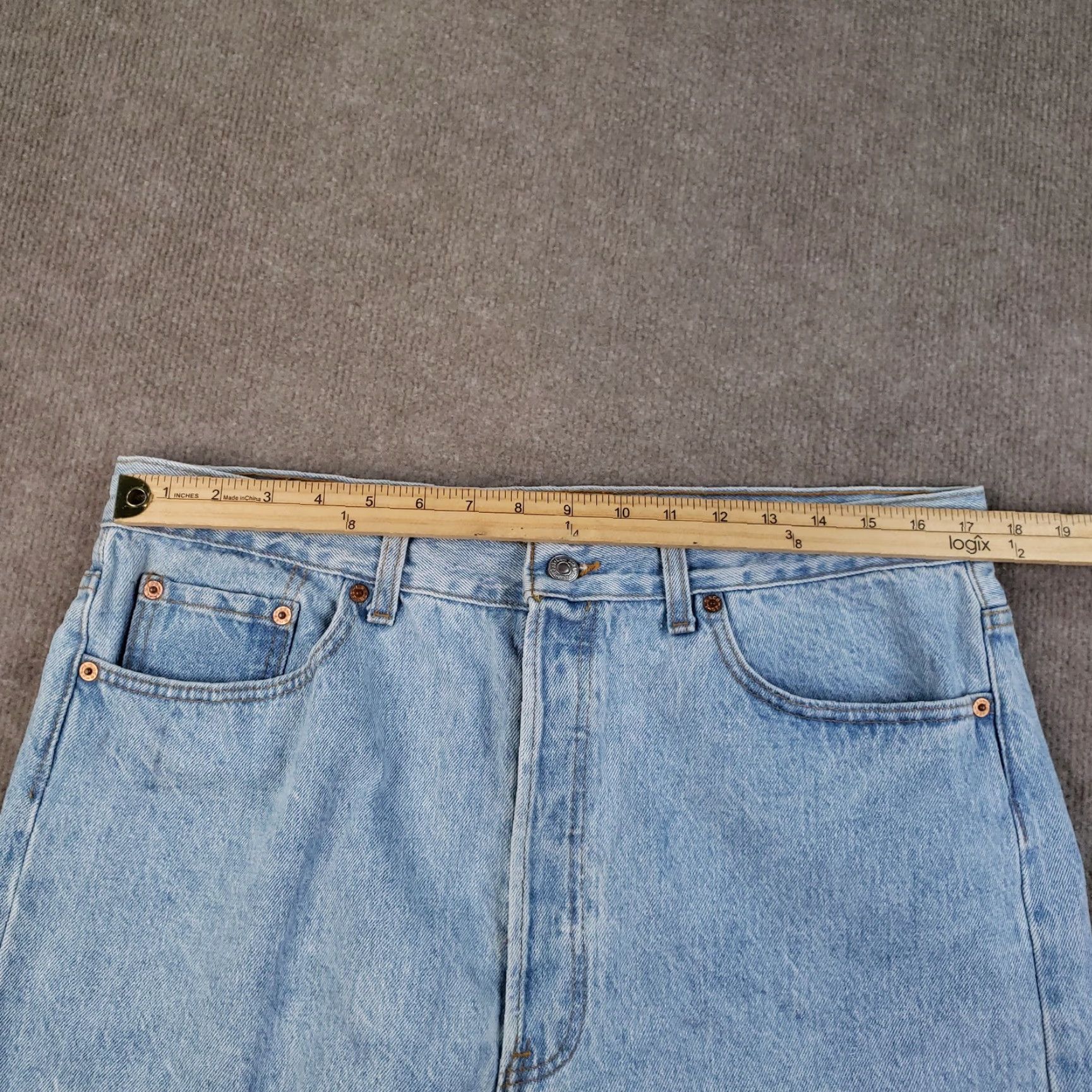 Levi's VINTAGE Levi's 501 Jeans Shorts Men 38 Bermuda Denim 90s American Casual Retro Blue Size US 38 / EU 54 - 7 Thumbnail