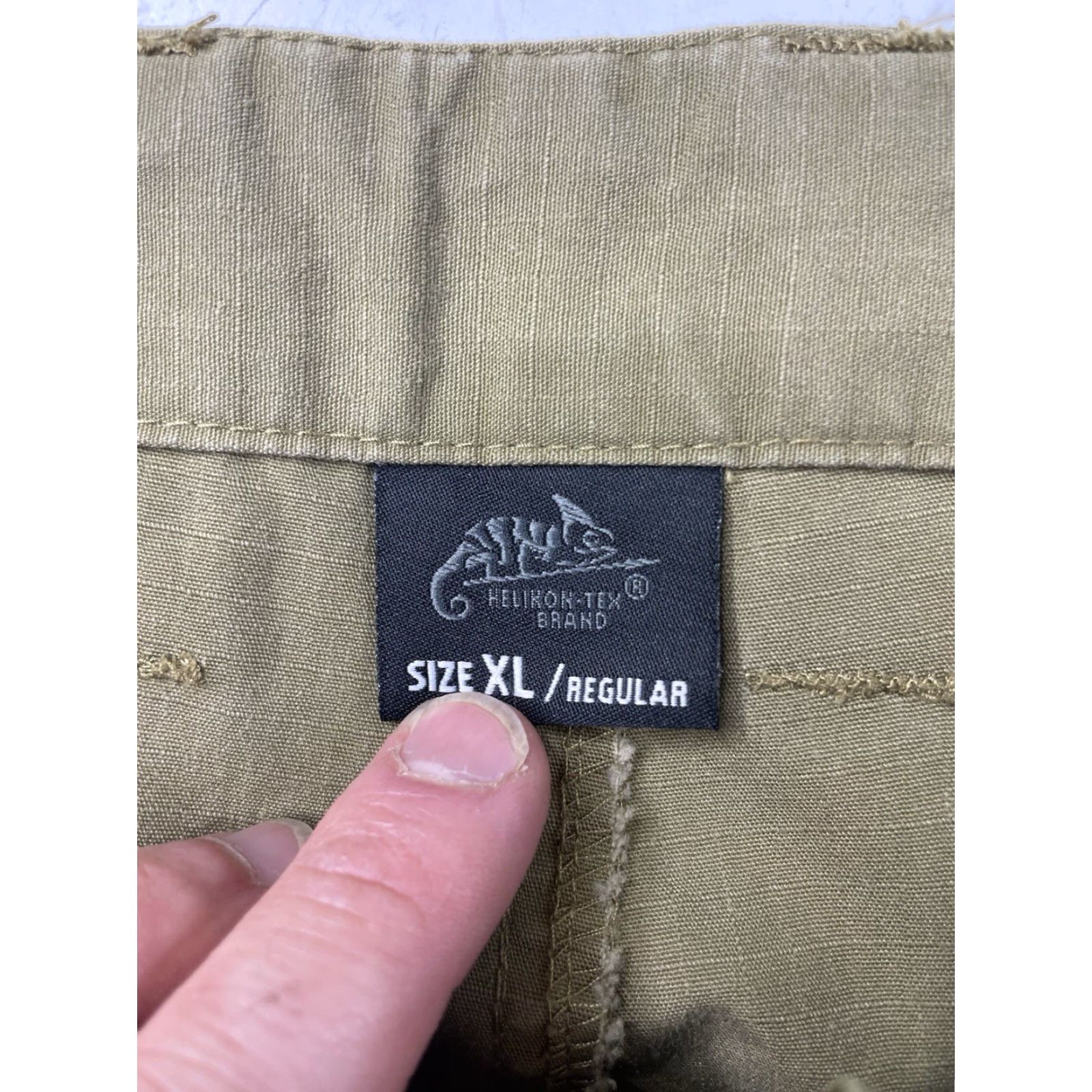Vintage Helikon SFU Pants Mens Cargo Trousers Army Combat Uniform Trousers Ripstop XL Beige Size US 36 / EU 52 - 6 Thumbnail
