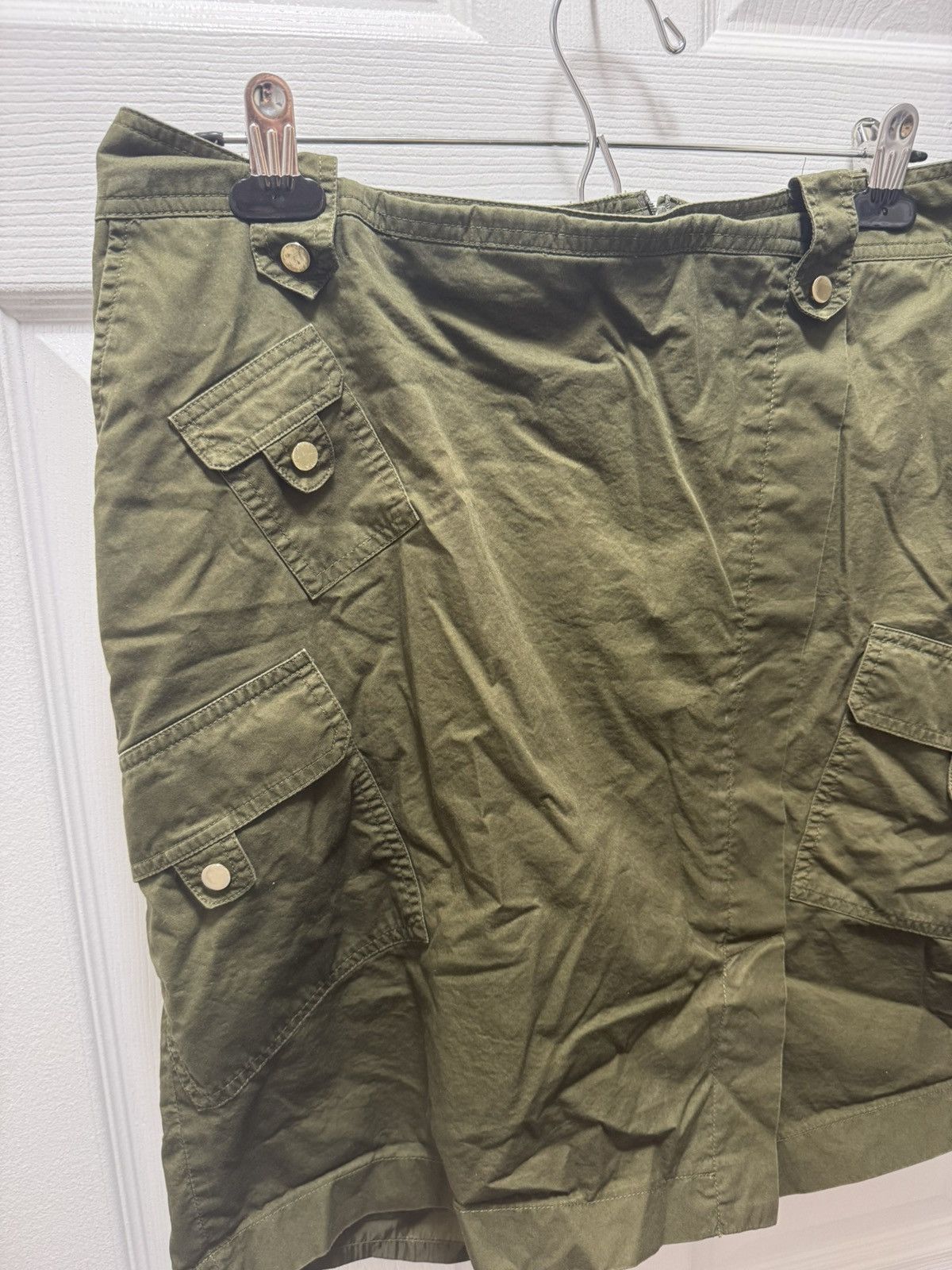 Bianca Saunders Bianca Nygara Military Green Cargo Pocket Maxi Skirt Size 32" / US 10 / IT 46 - 2 Thumbnail