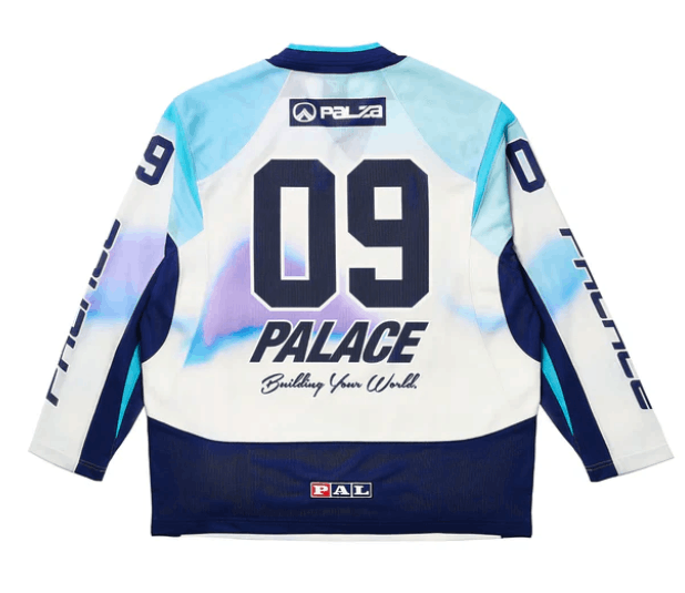 Palace Palace Building Your World Hockey Jersey Blue Medium Size US M / EU 48-50 / 2 - 2 Thumbnail