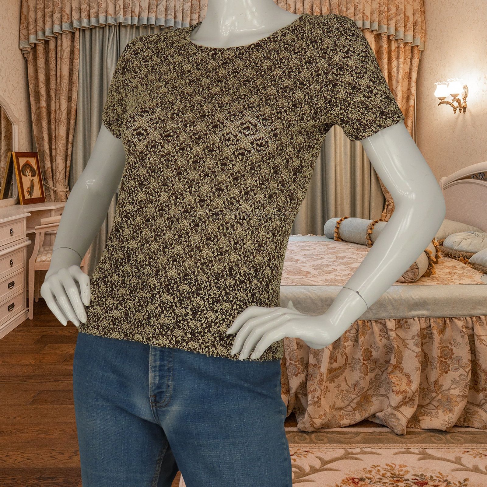 Other Nicola Vintage Sheer Top S Urban Chic Detail Trend Size S / US 4 / IT 40 - 2 Thumbnail